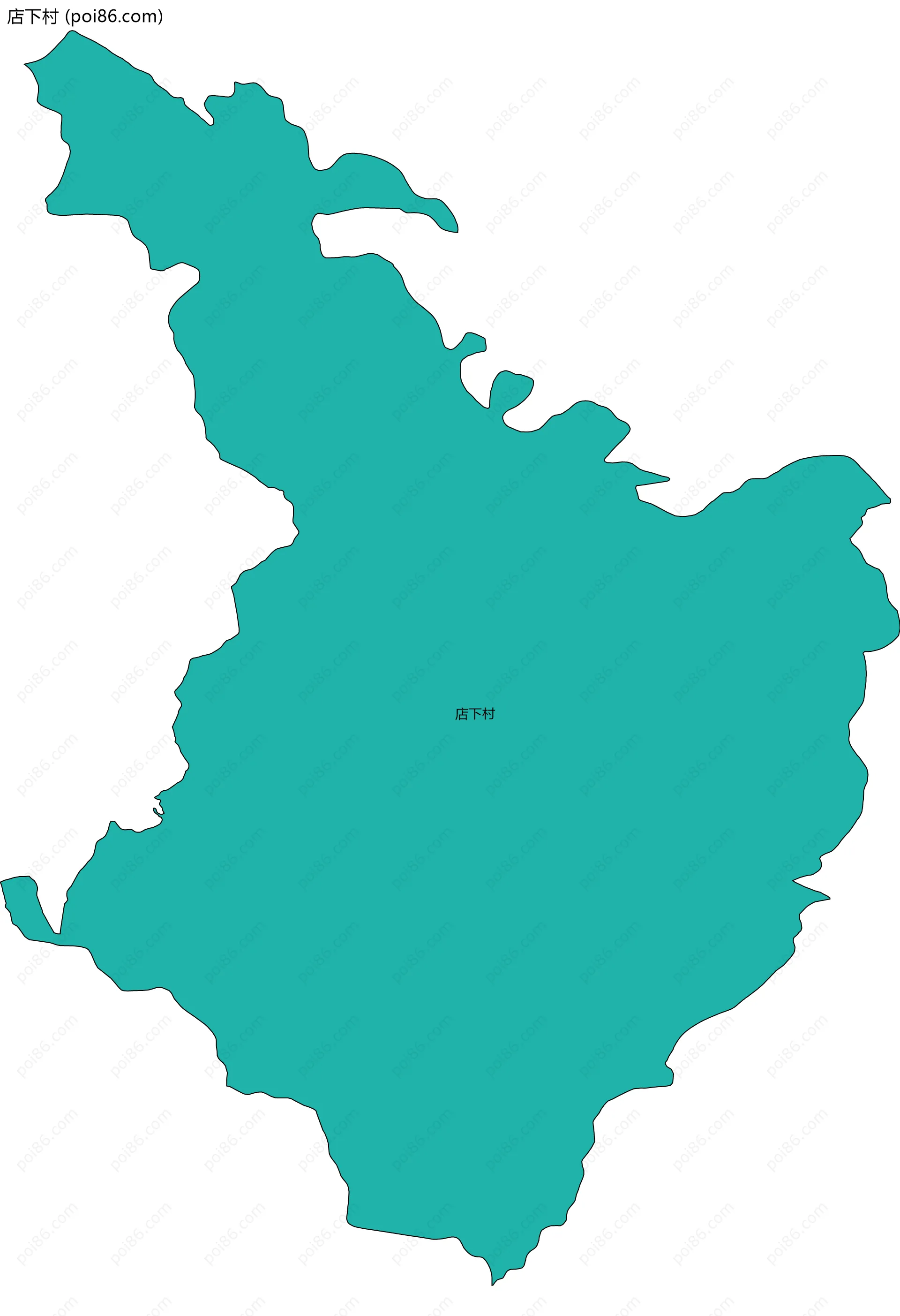 店下村边界地图