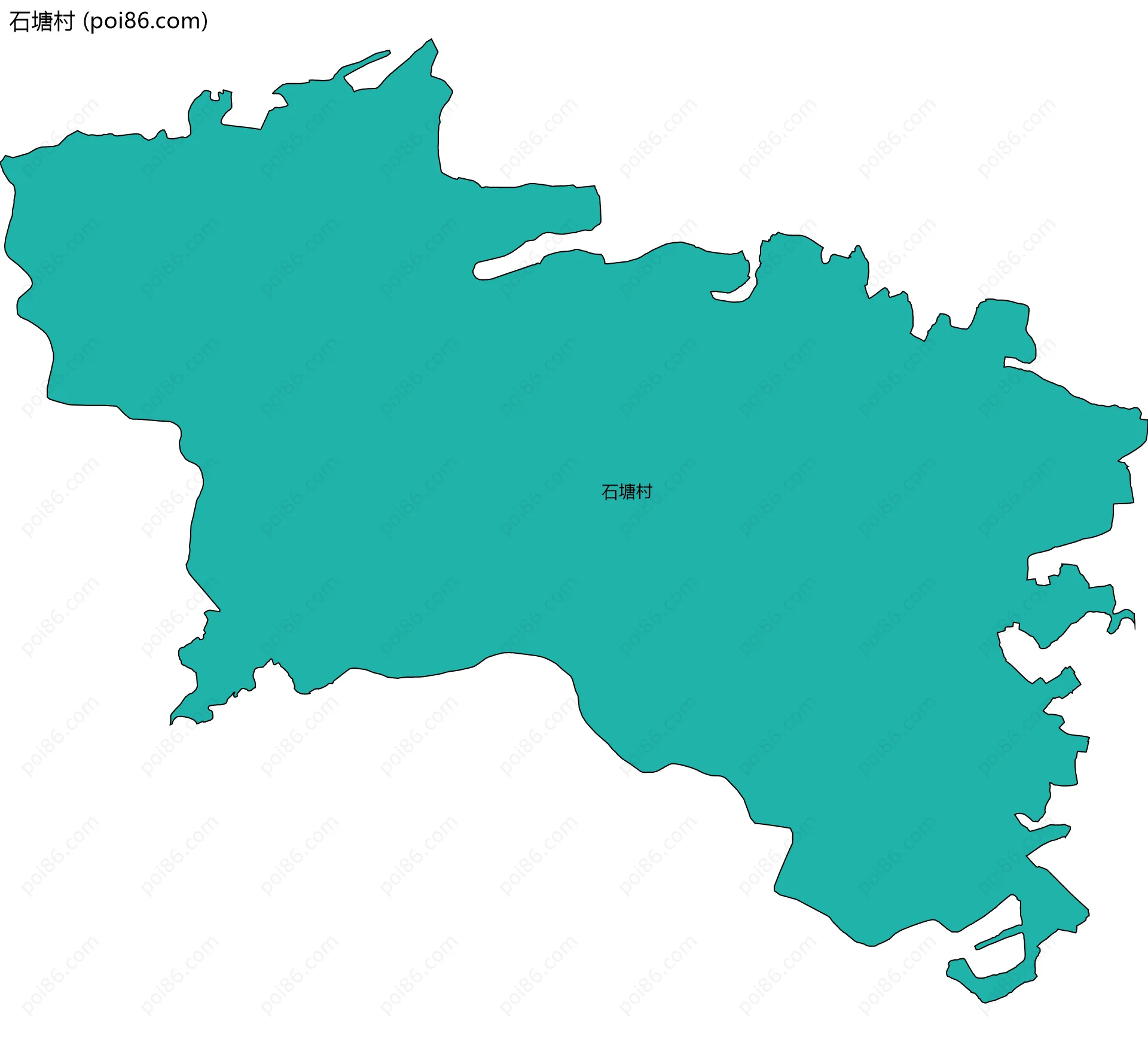 石塘村边界地图
