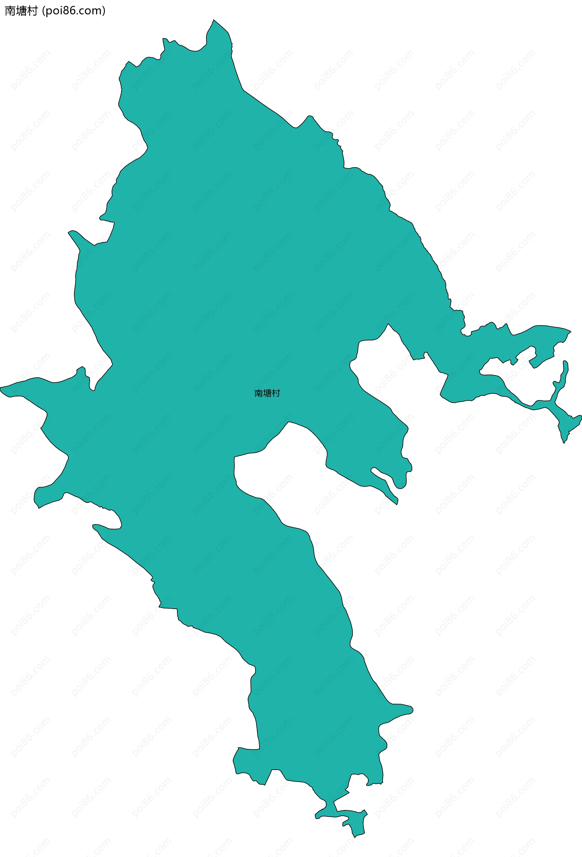 南塘村边界地图