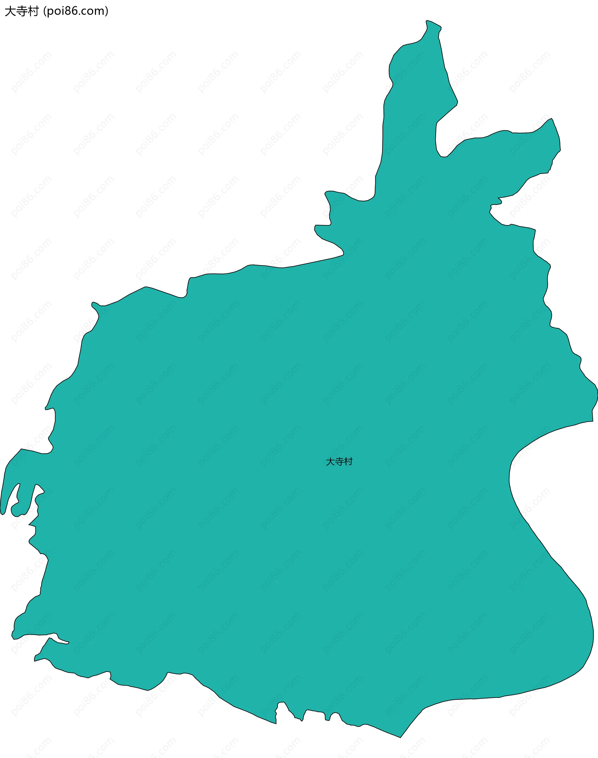 大寺村边界地图