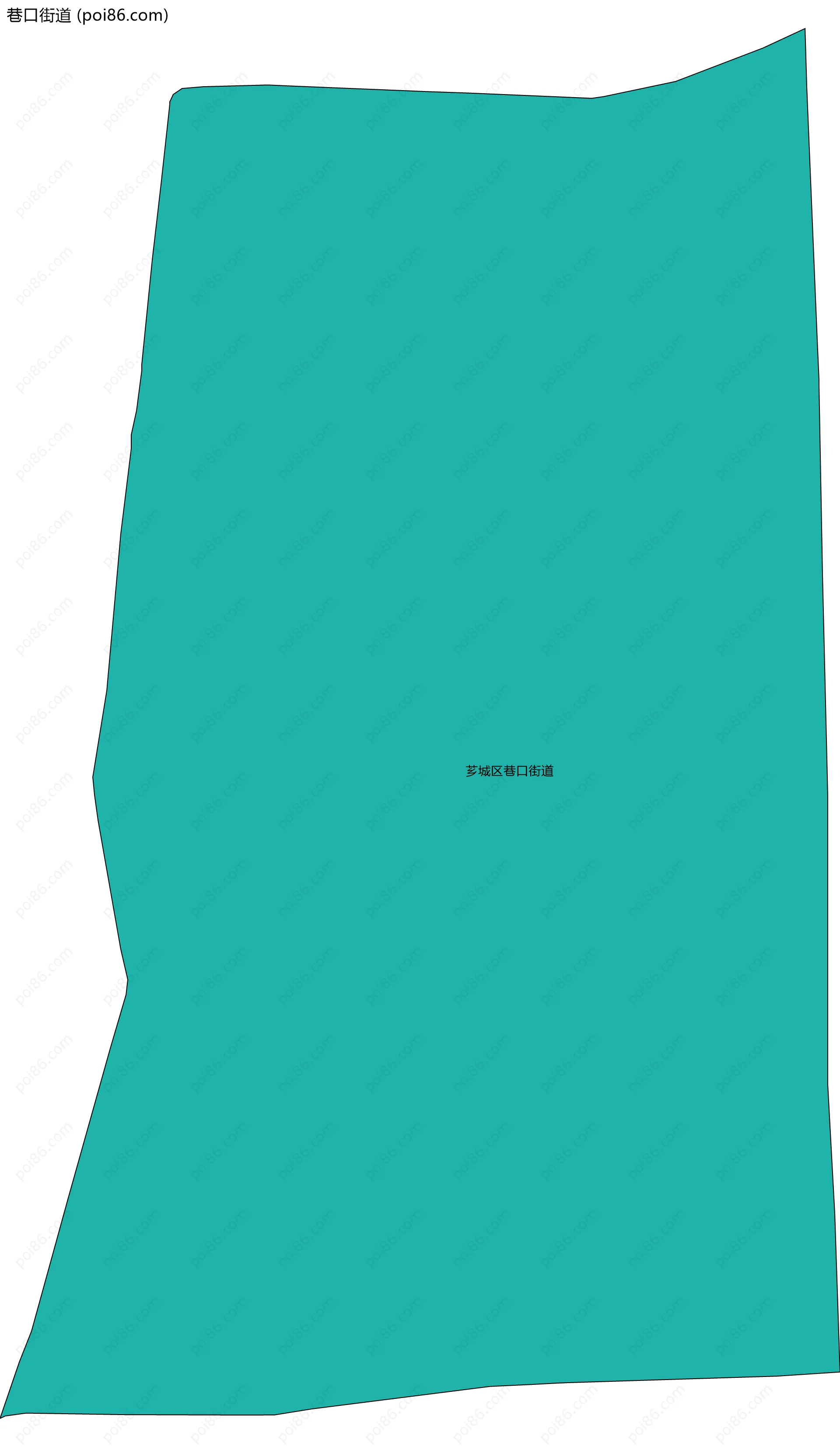 巷口街道边界地图(五级行政区划)