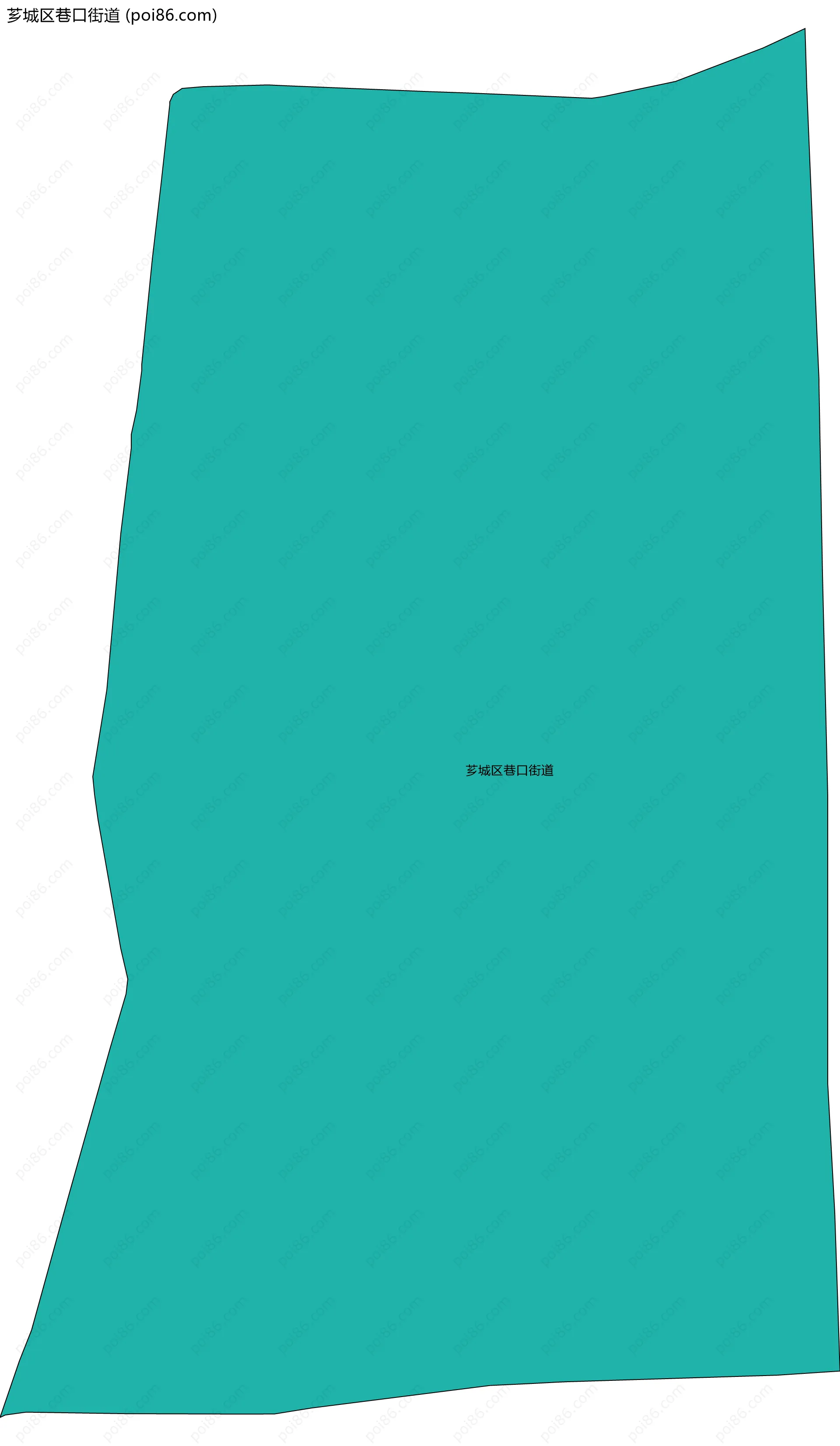 芗城区巷口街道边界地图