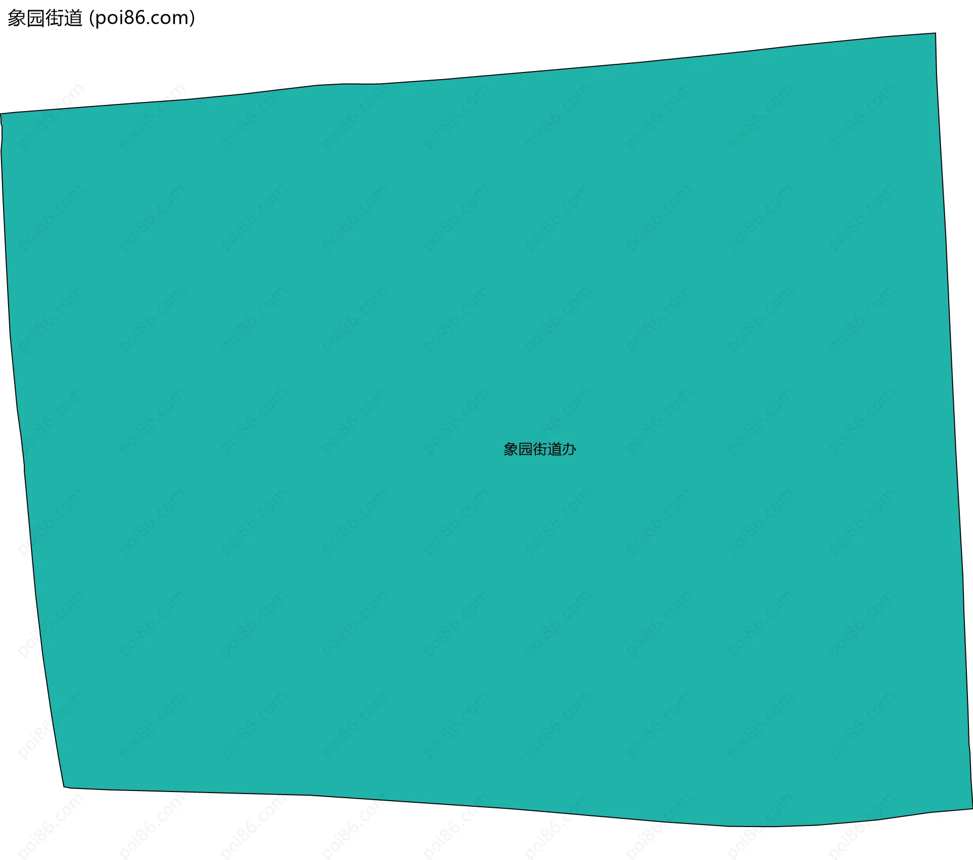 象园街道边界地图(五级行政区划)