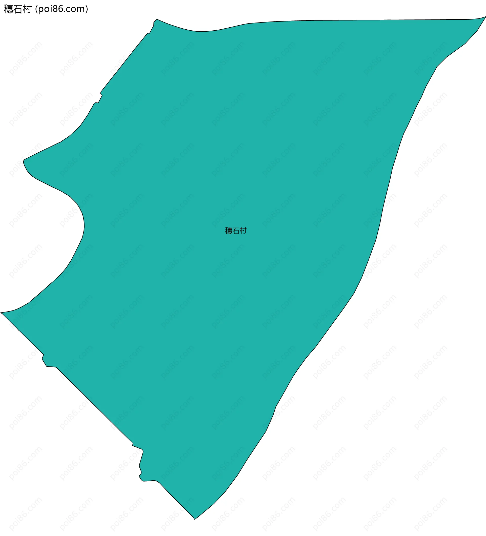 穗石村边界地图