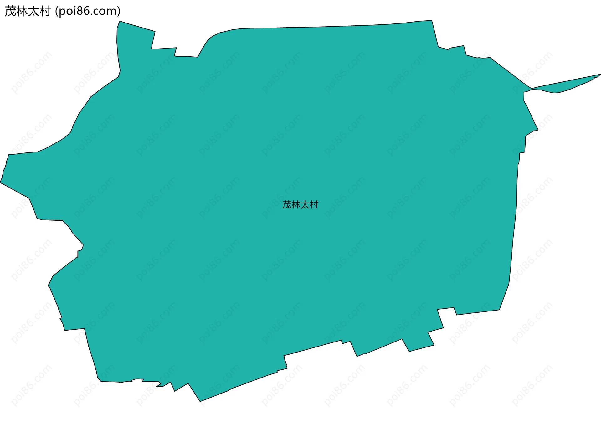 茂林太村边界地图
