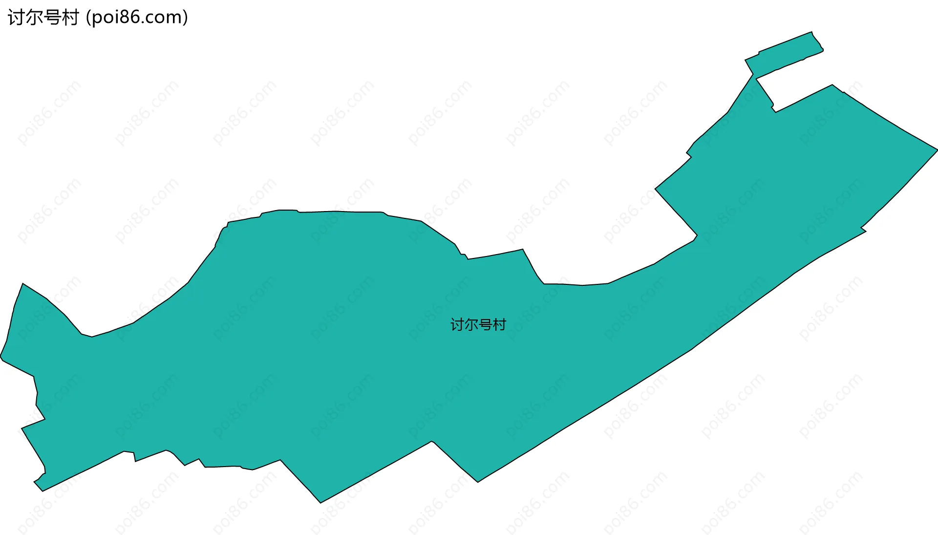 讨尔号村边界地图