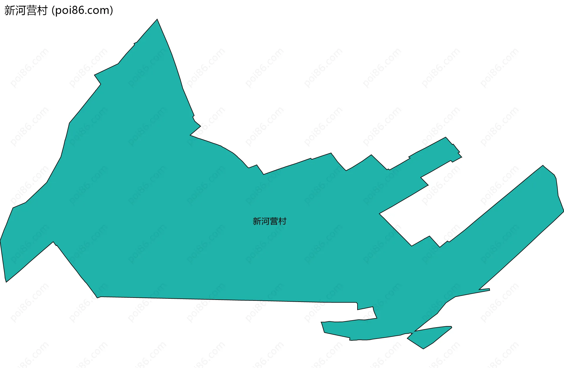 新河营村边界地图
