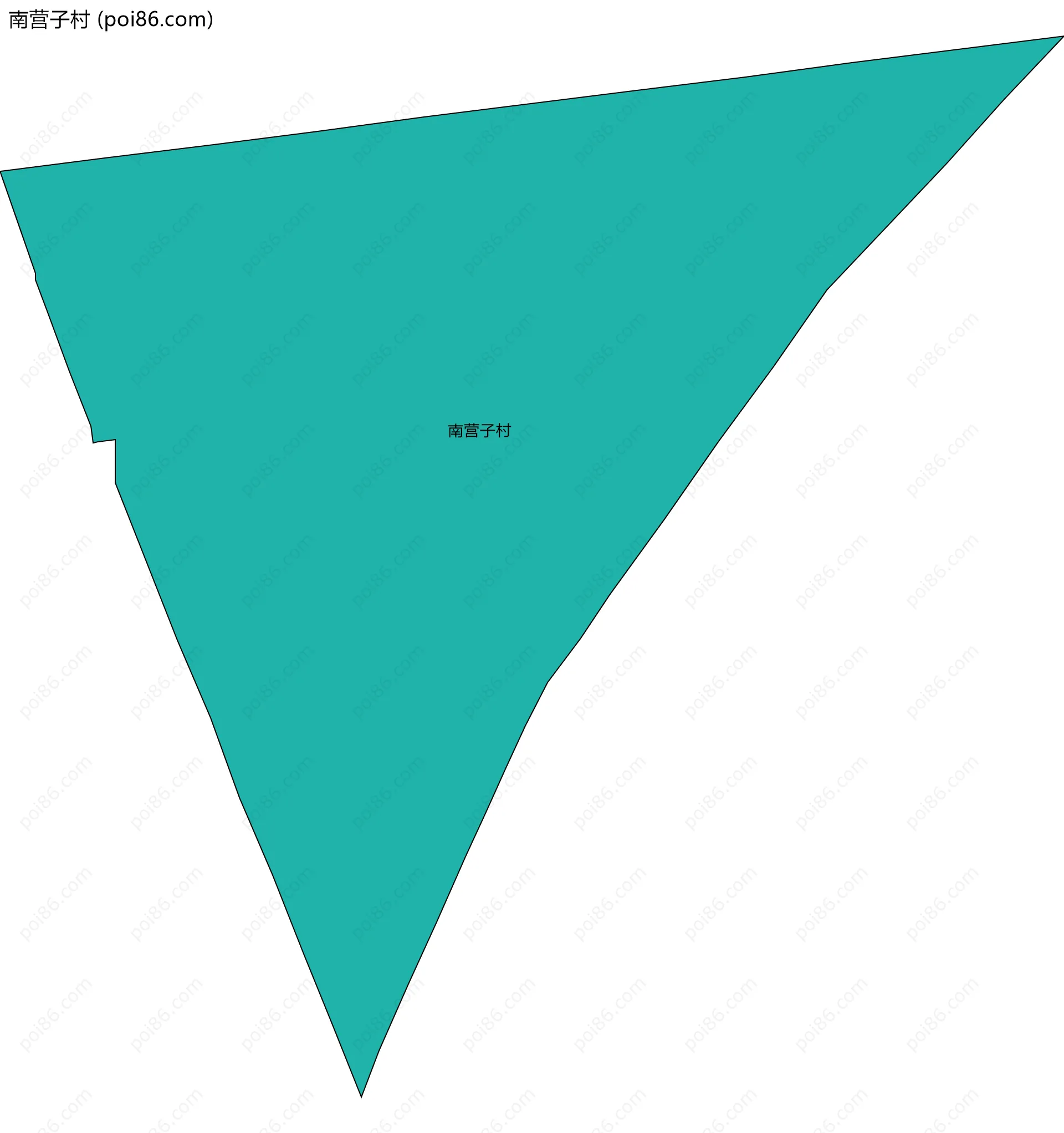 南营子村边界地图