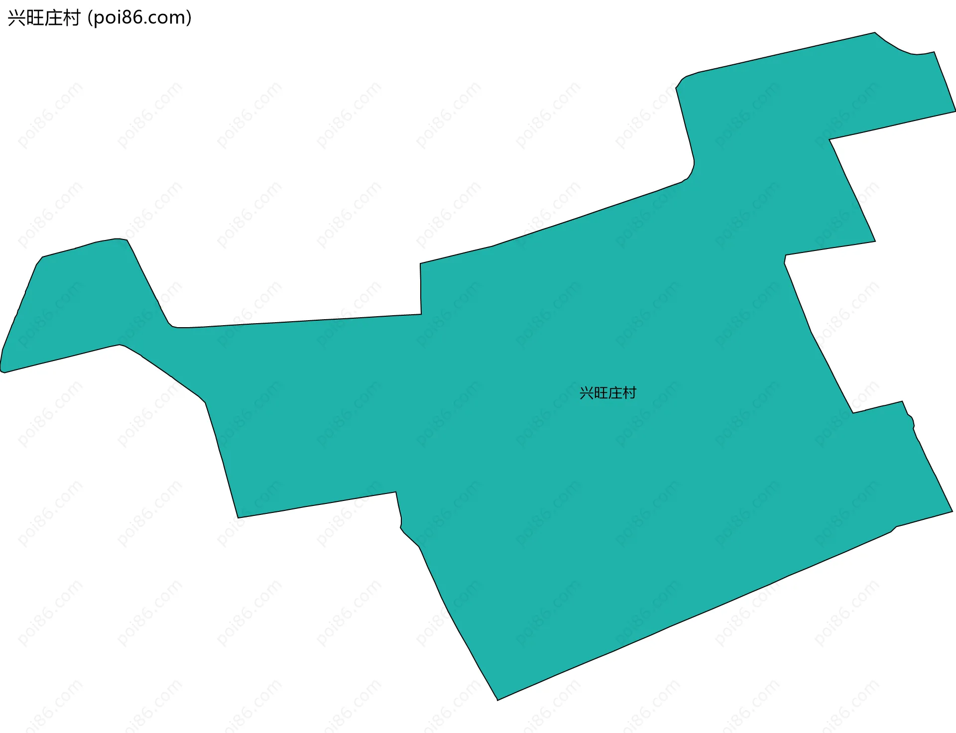 兴旺庄村边界地图