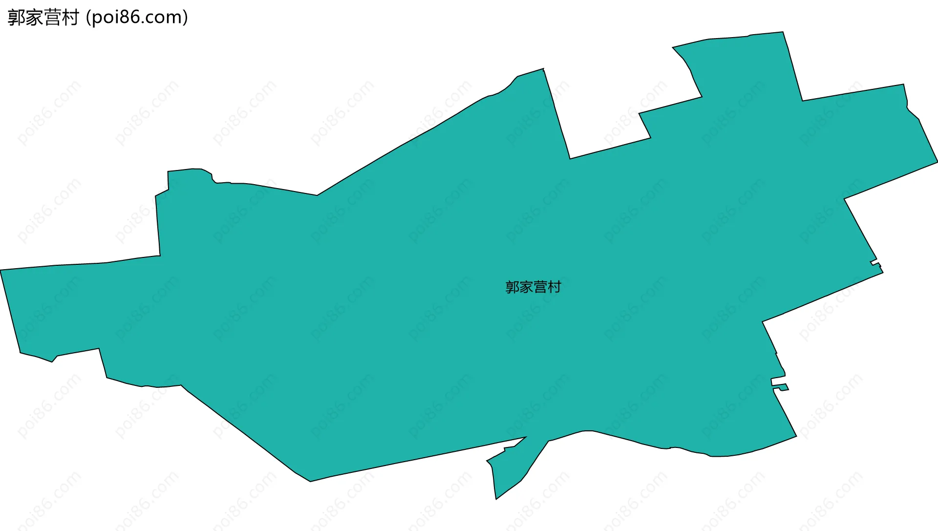 郭家营村边界地图