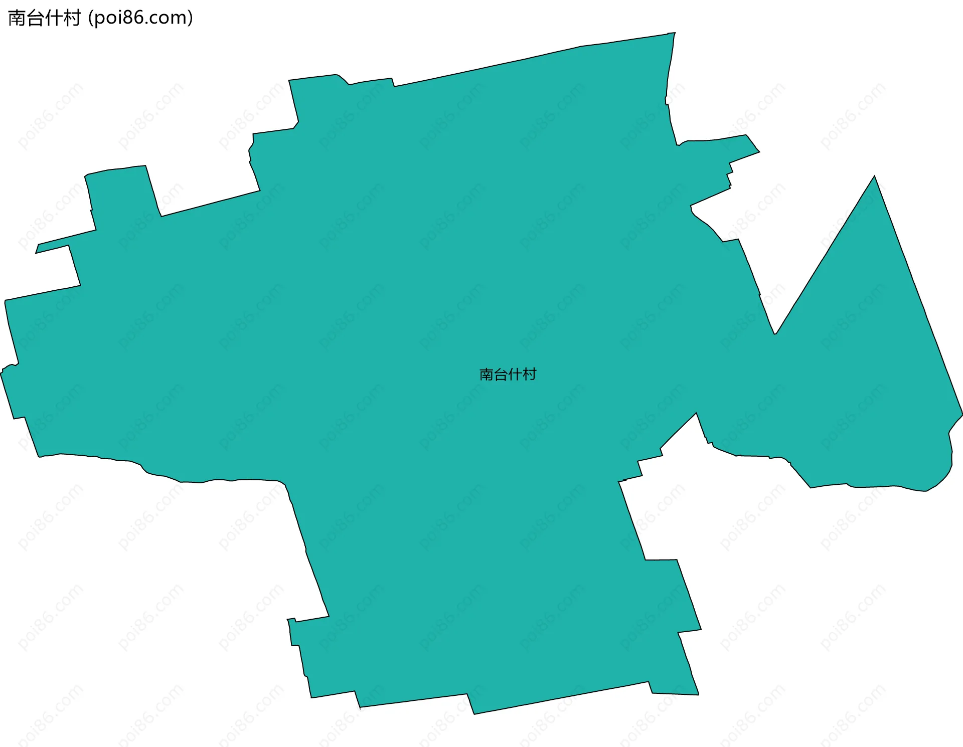 南台什村边界地图