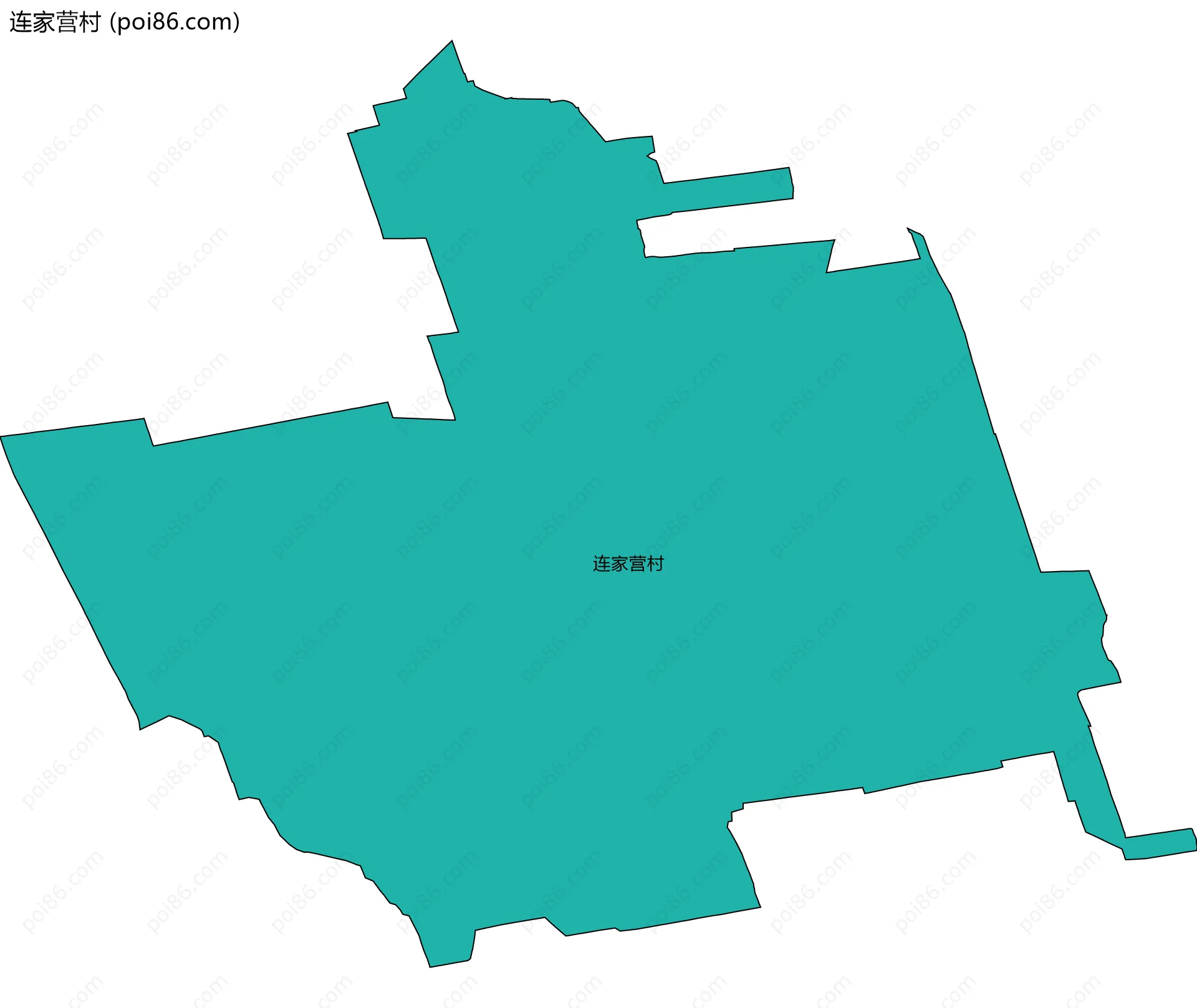 连家营村边界地图