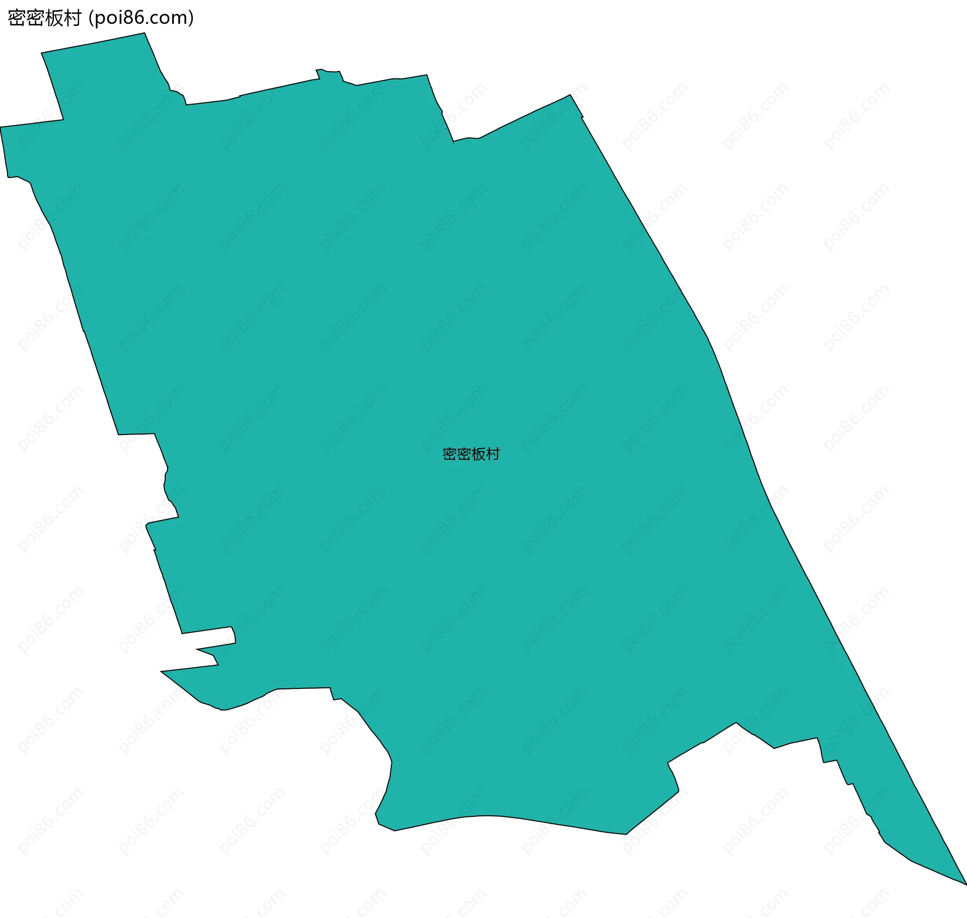 密密板村边界地图