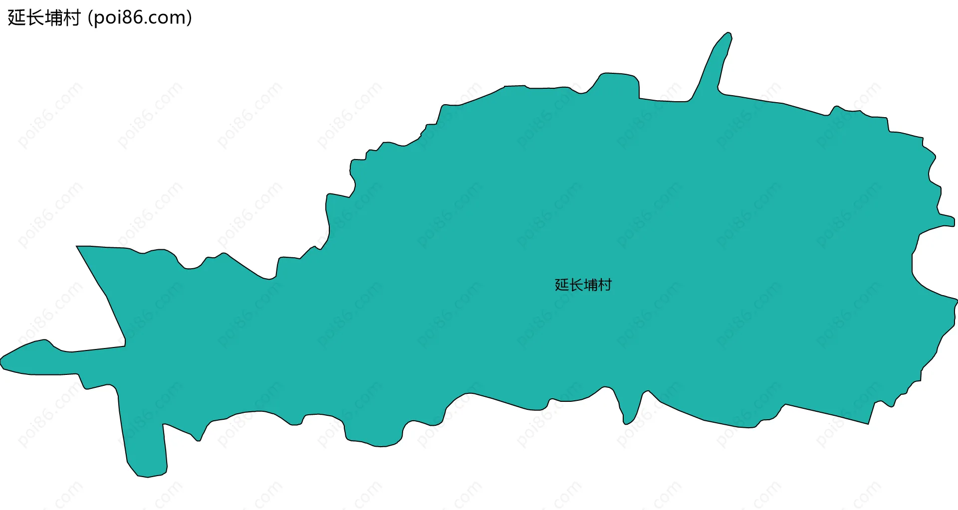 延长埔村边界地图