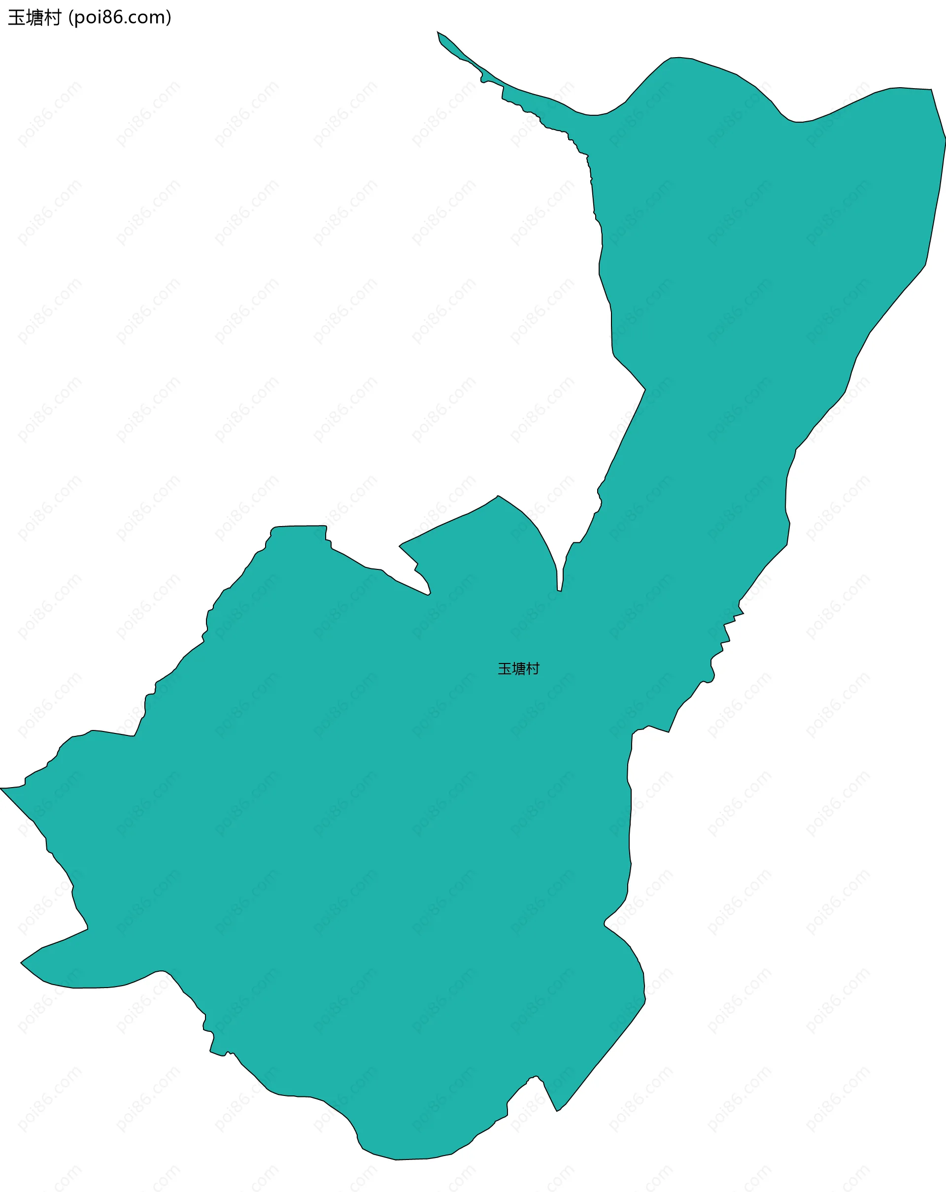 玉塘村边界地图
