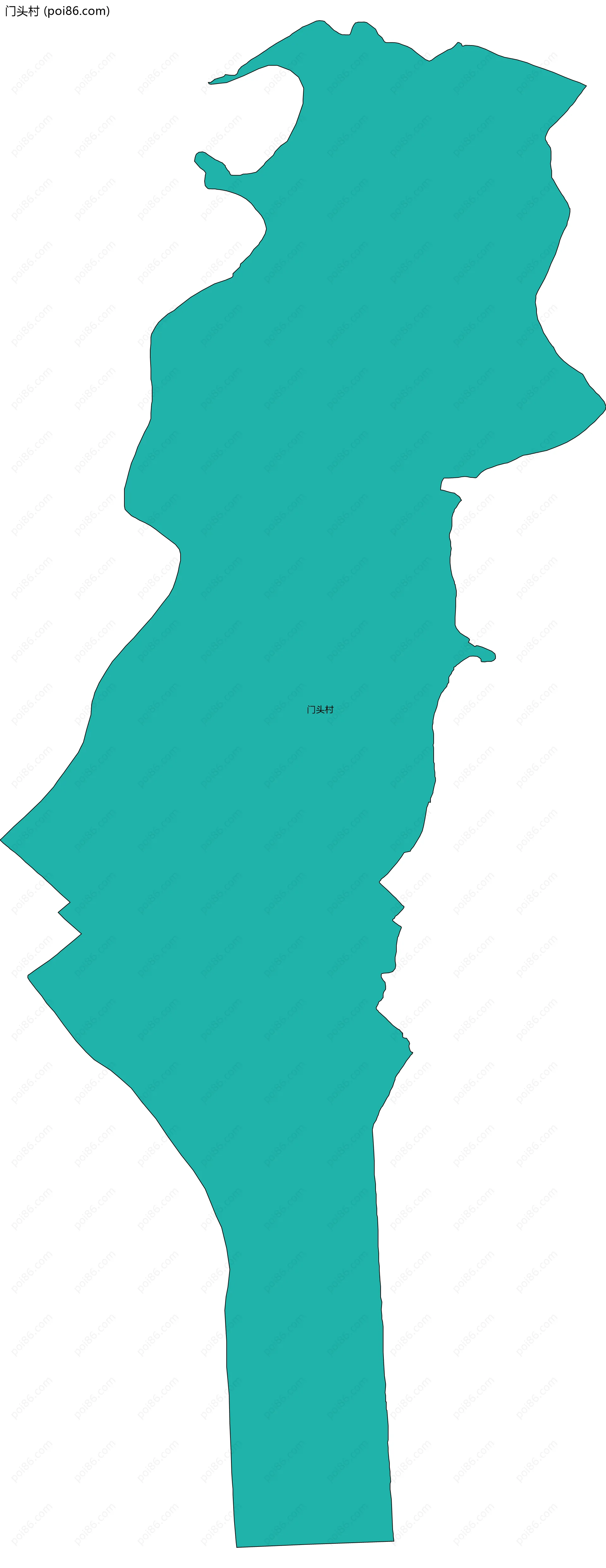 门头村边界地图