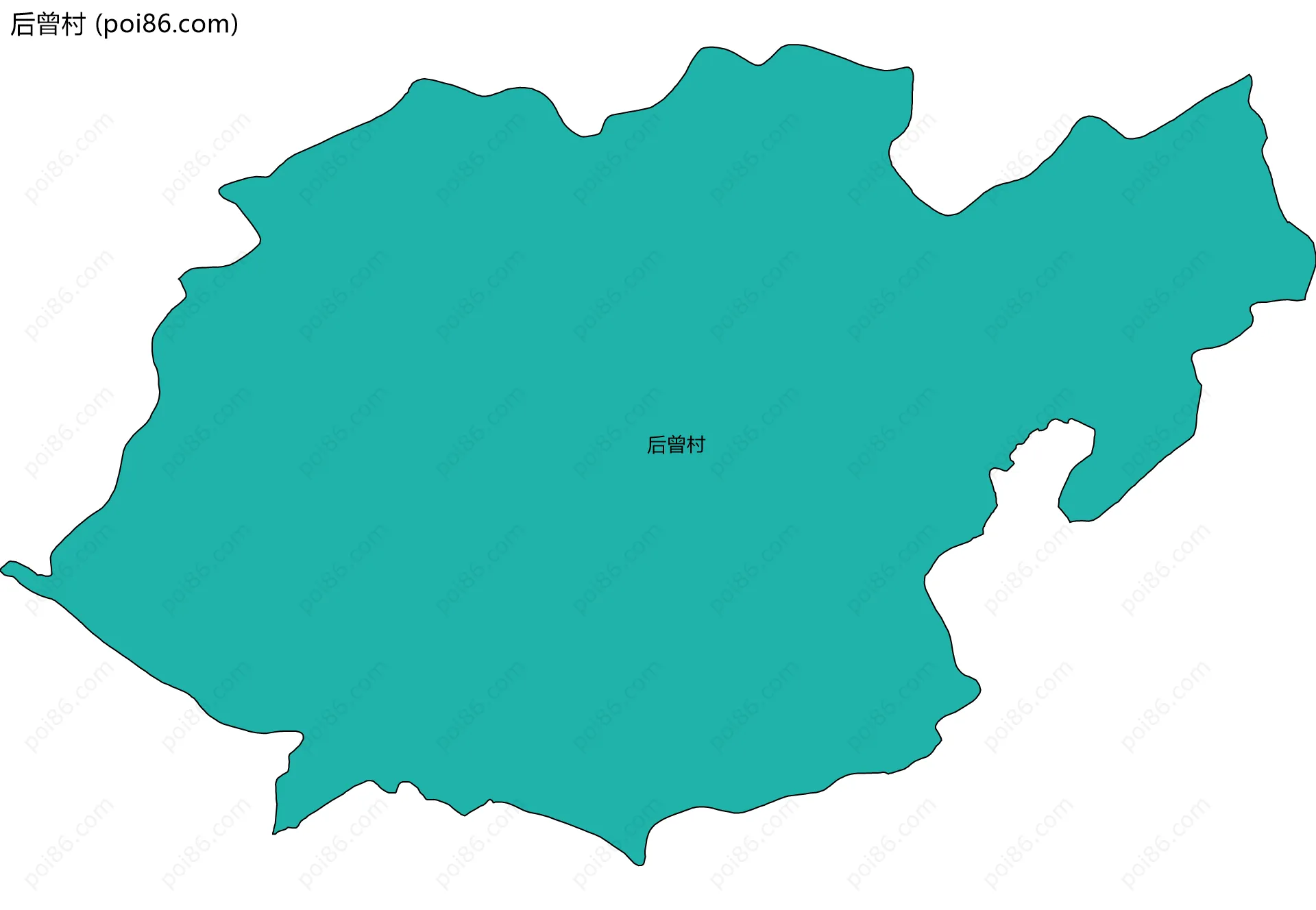 后曾村边界地图