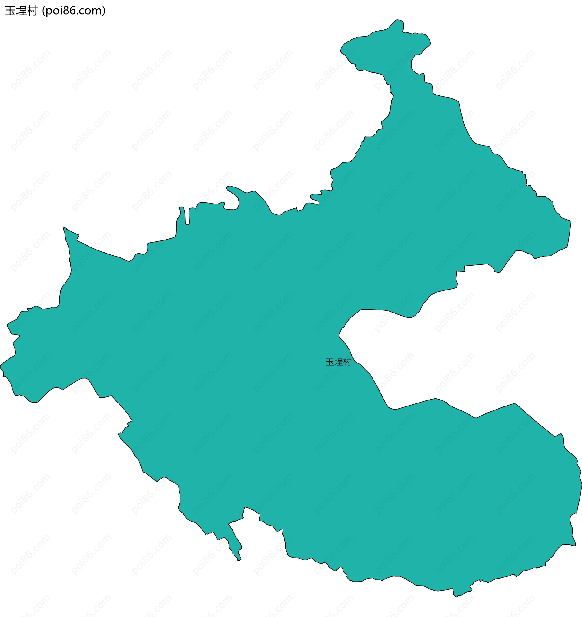 玉埕村边界地图