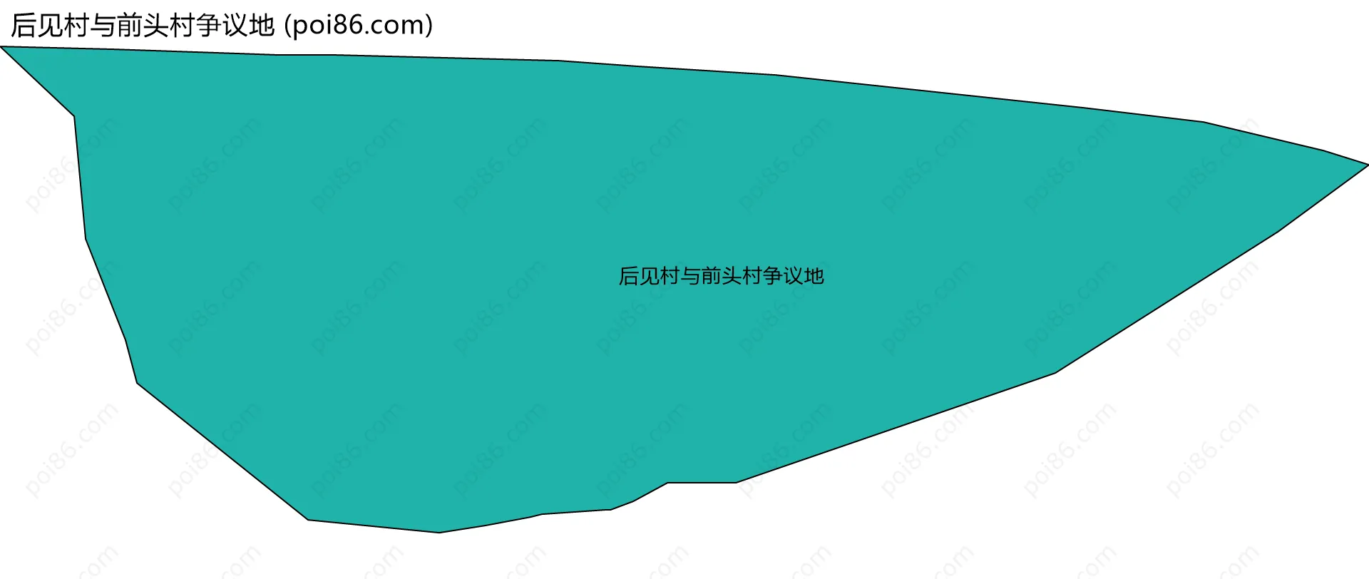 后见村与前头村争议地边界地图