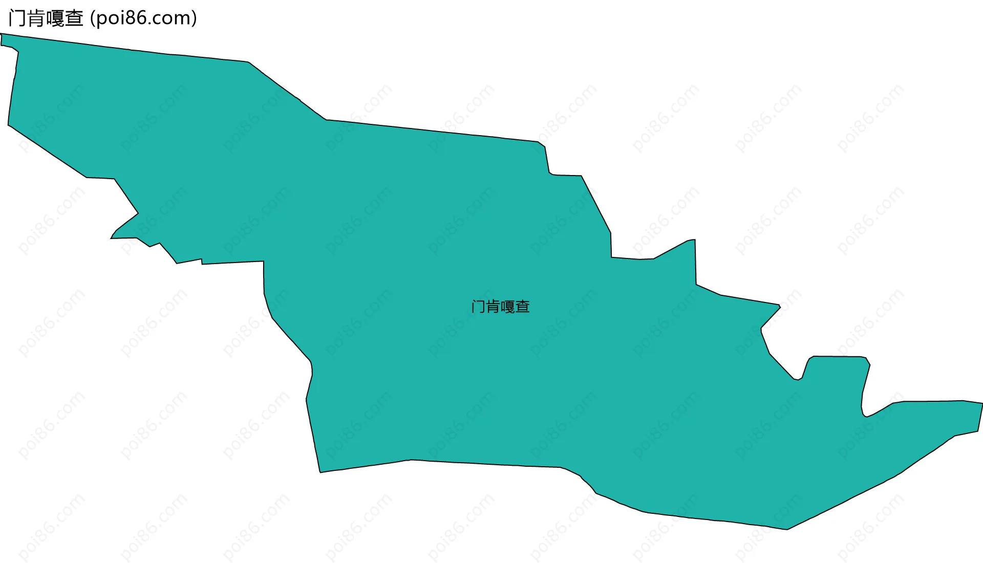 门肯嘎查边界地图