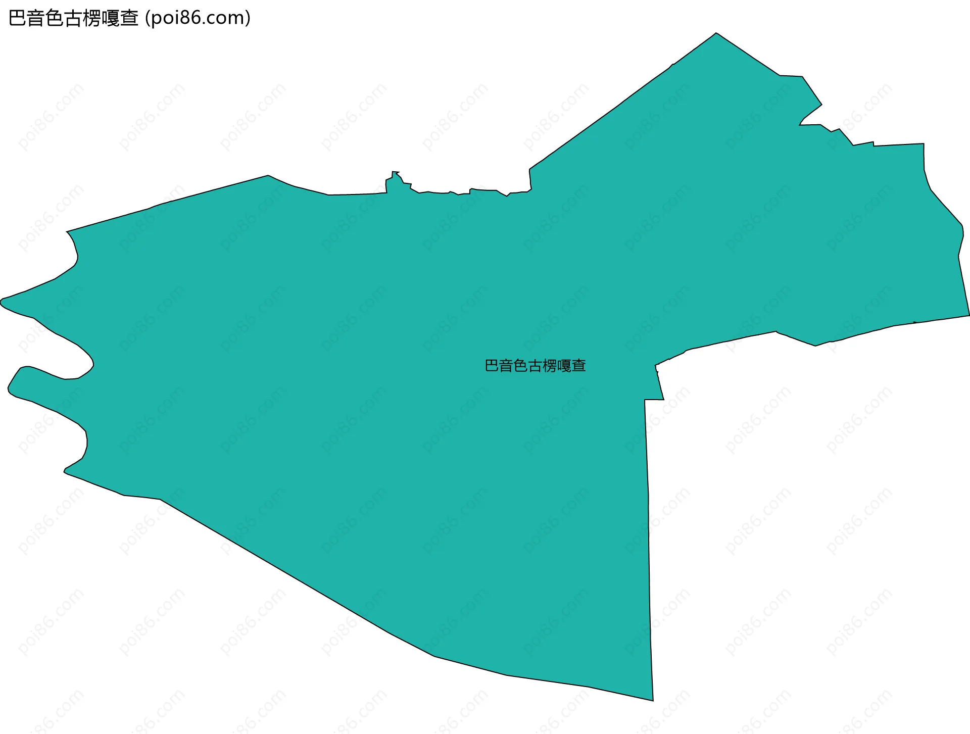 巴音色古楞嘎查边界地图