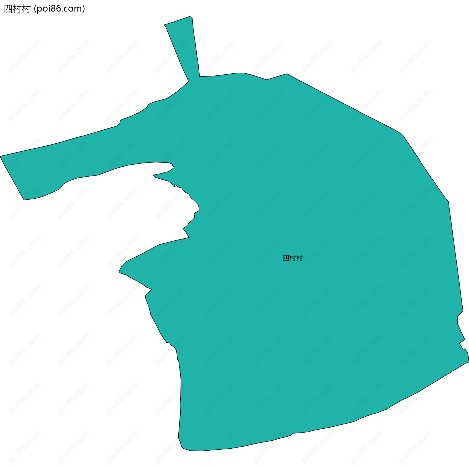 四村村边界地图