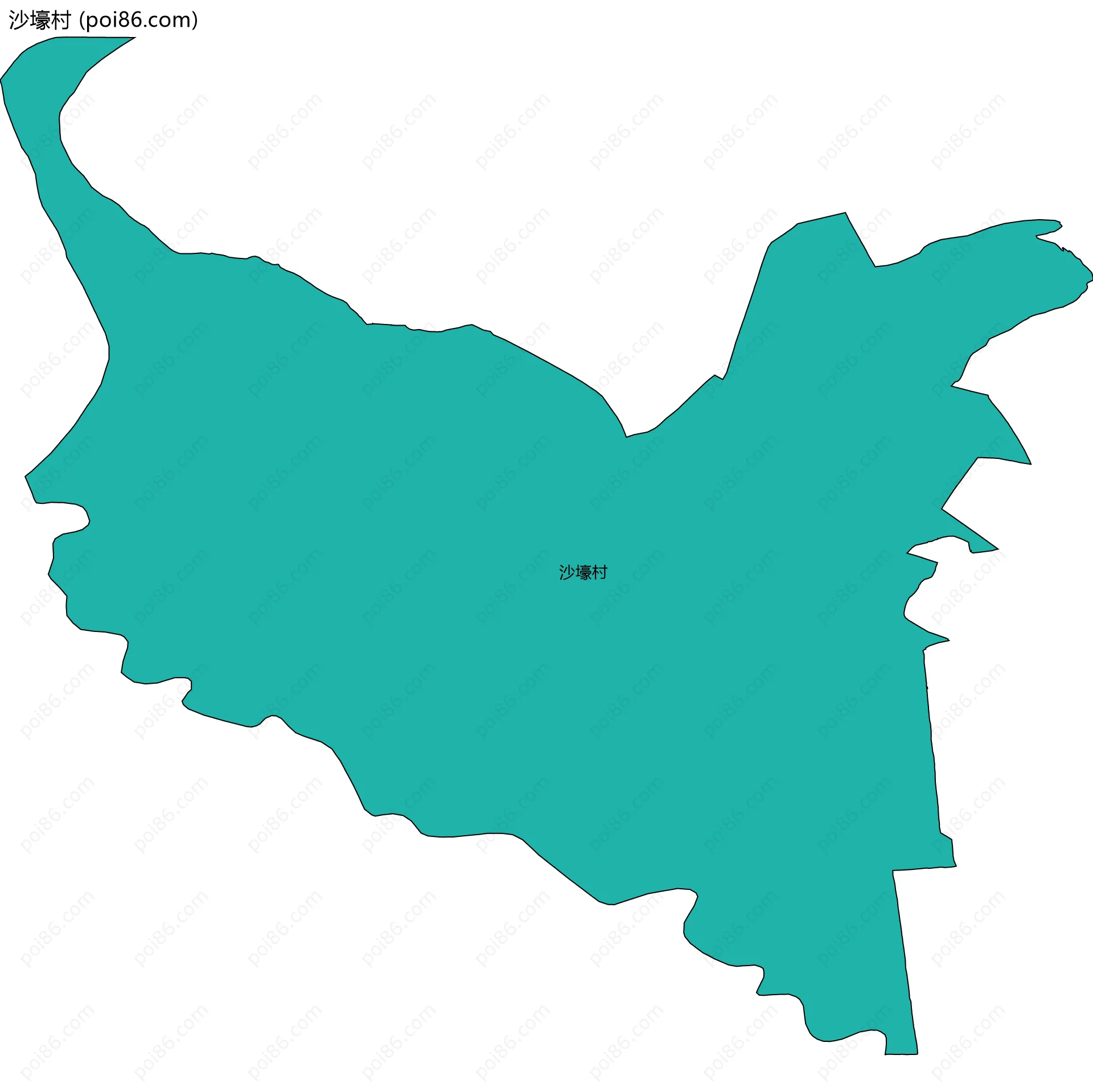 沙壕村边界地图