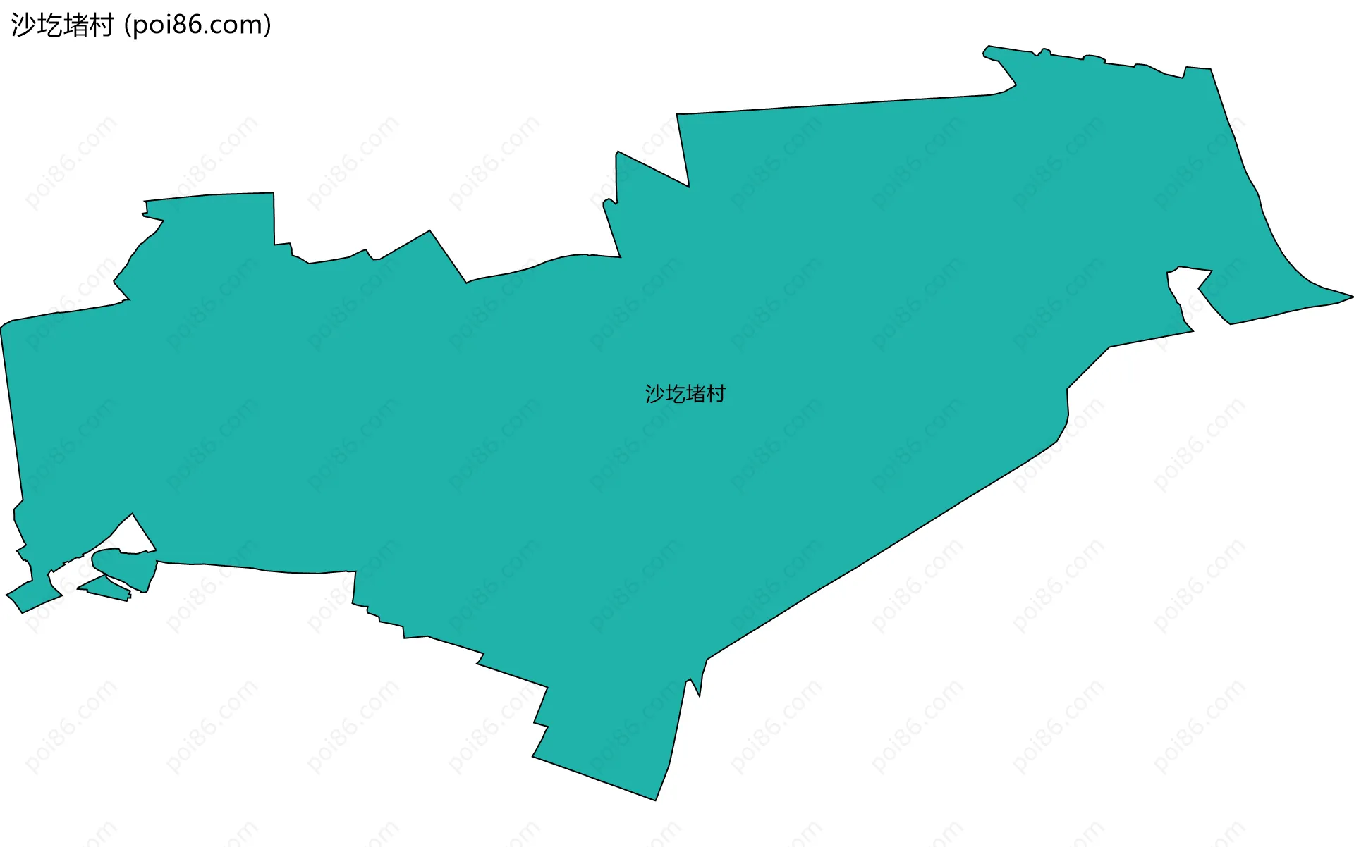 沙圪堵村边界地图