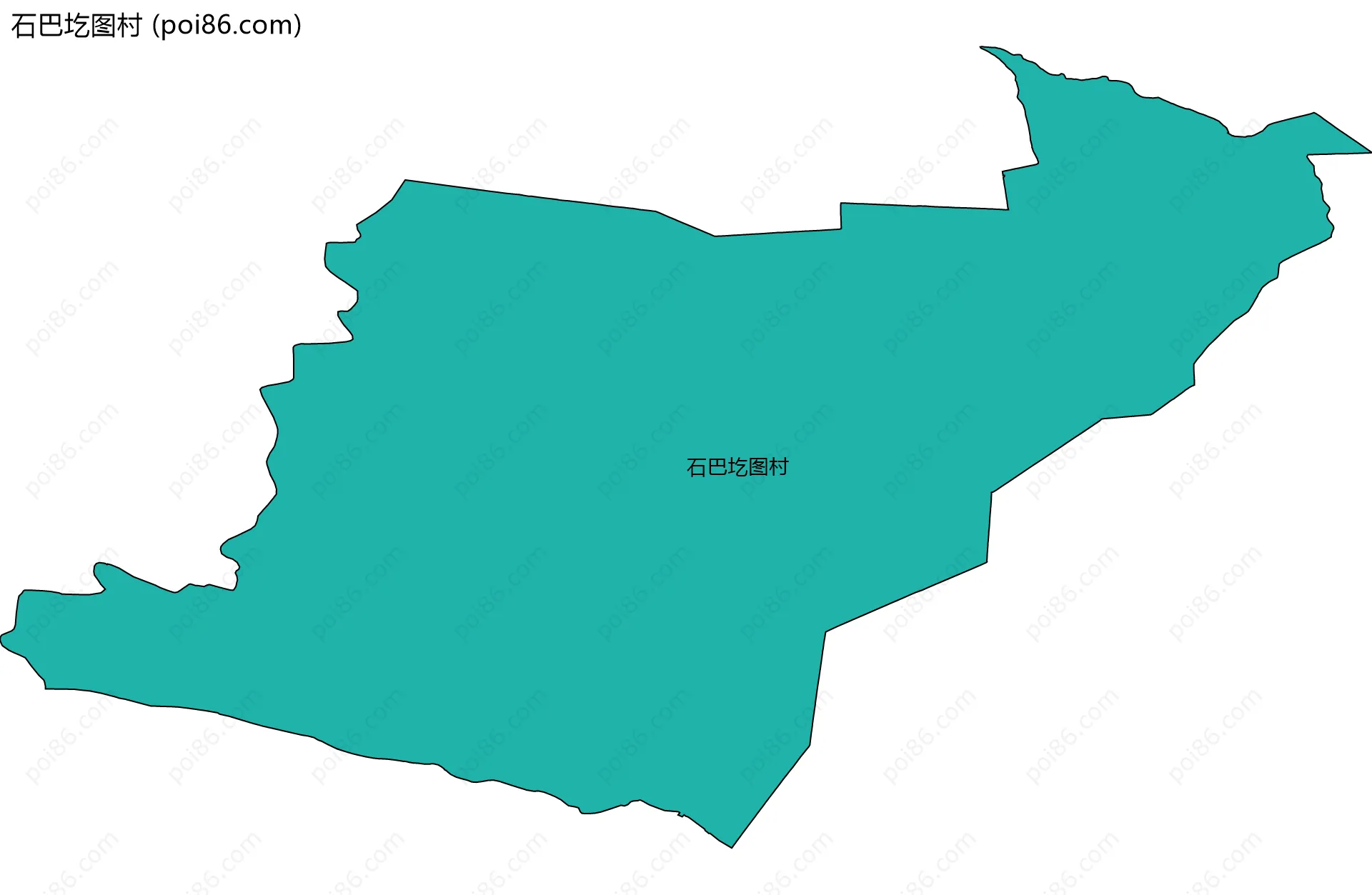 石巴圪图村边界地图