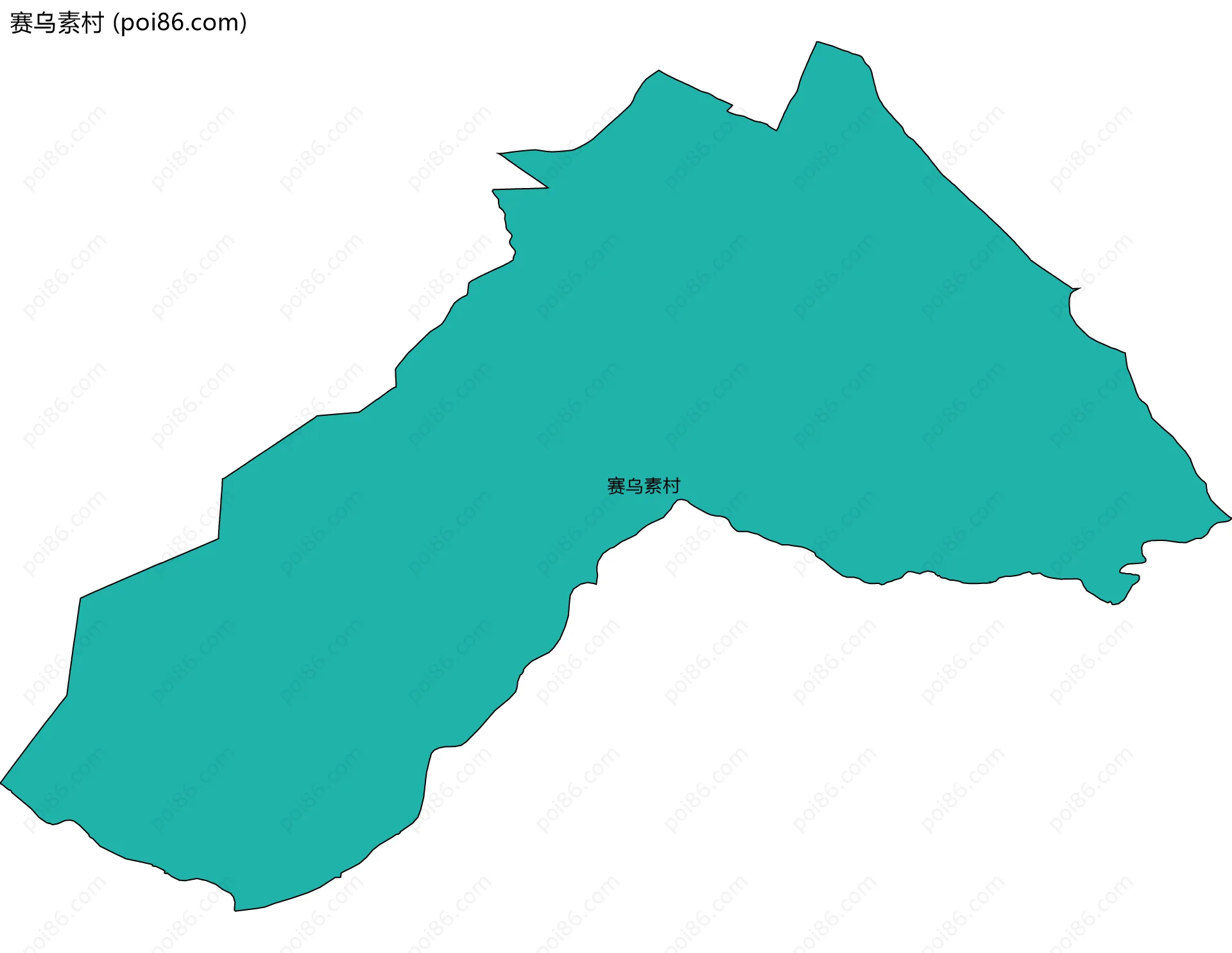 赛乌素村边界地图