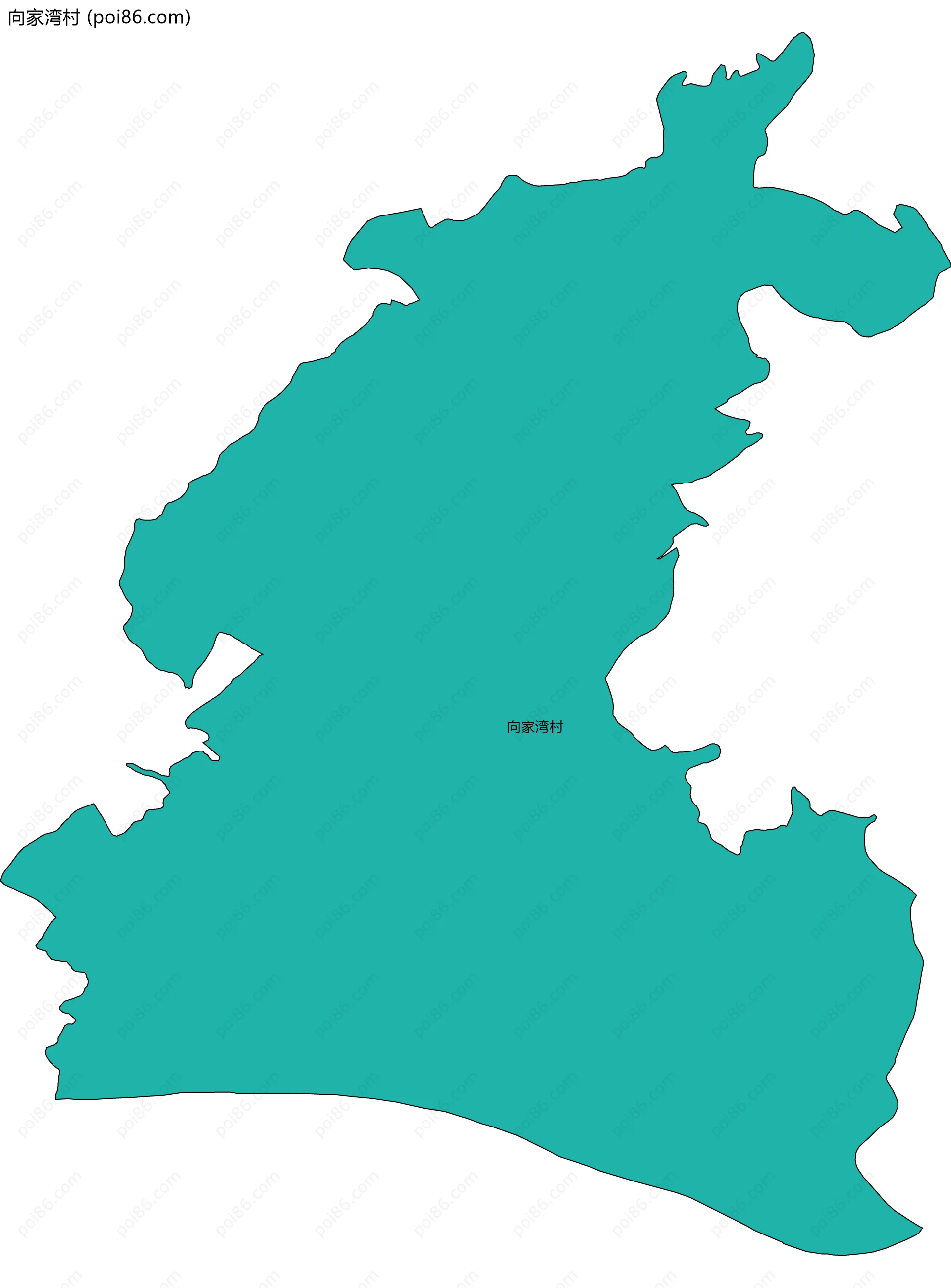 向家湾村边界地图