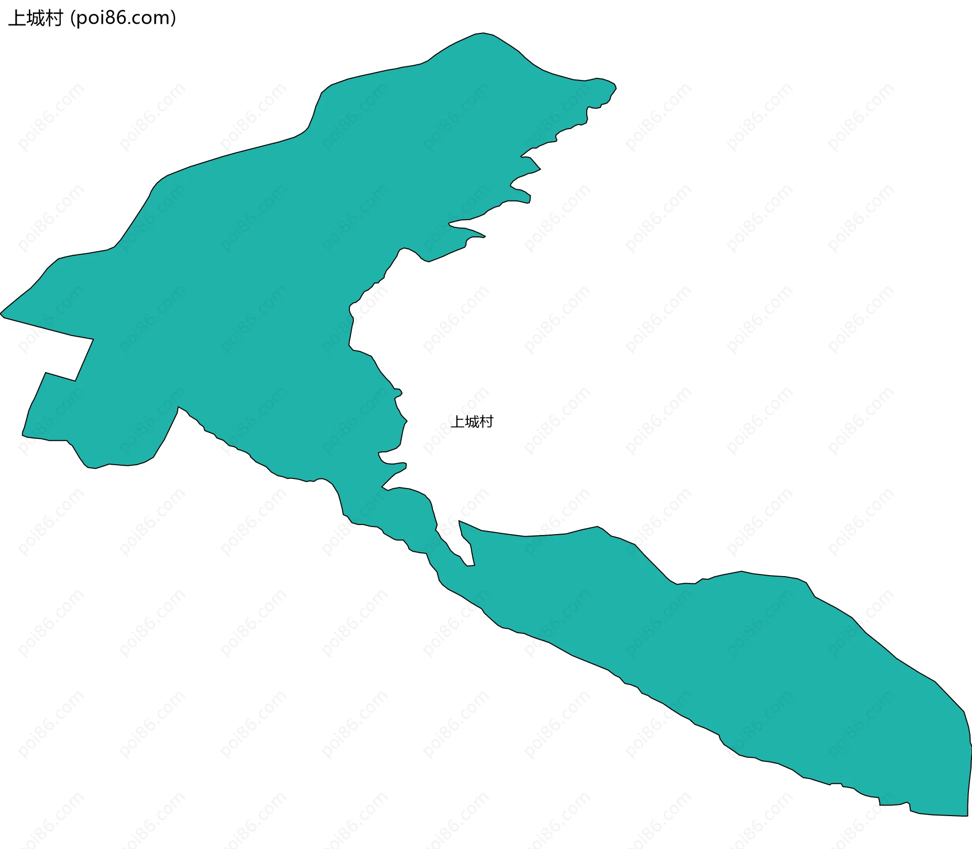 上城村边界地图
