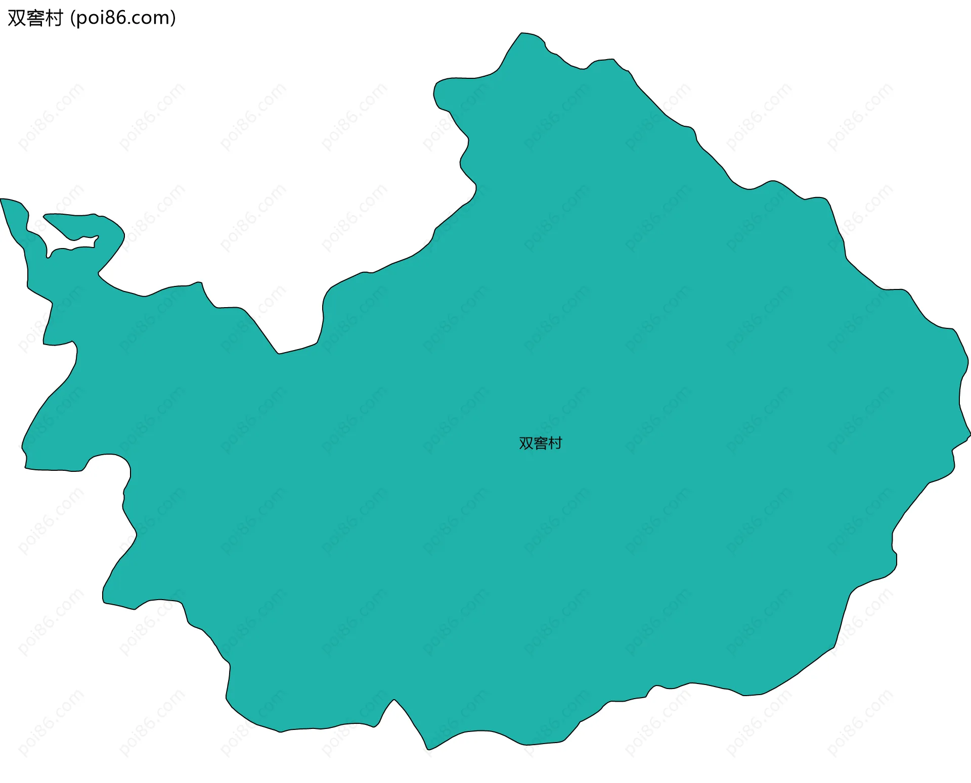 双窖村边界地图