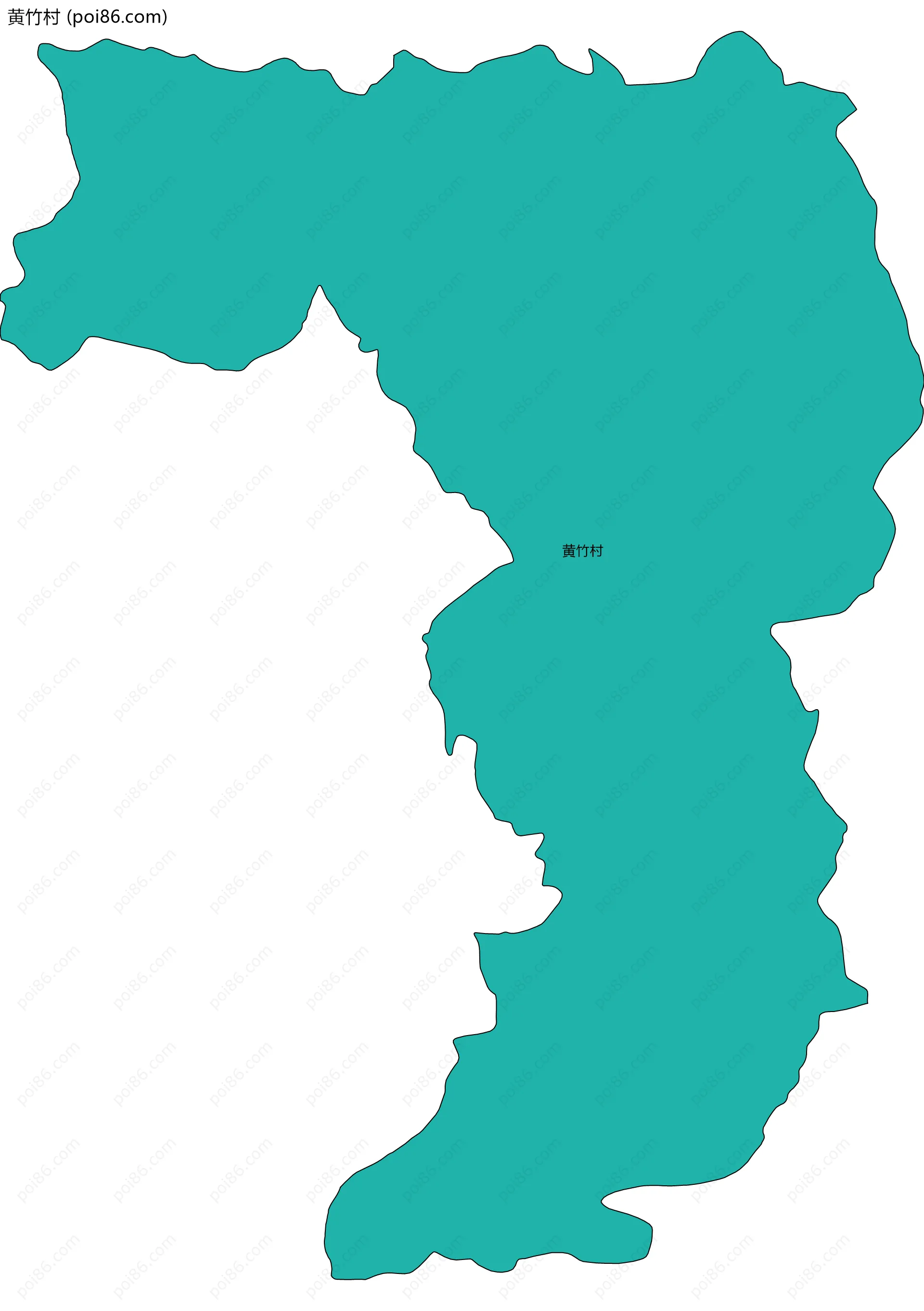 黄竹村边界地图