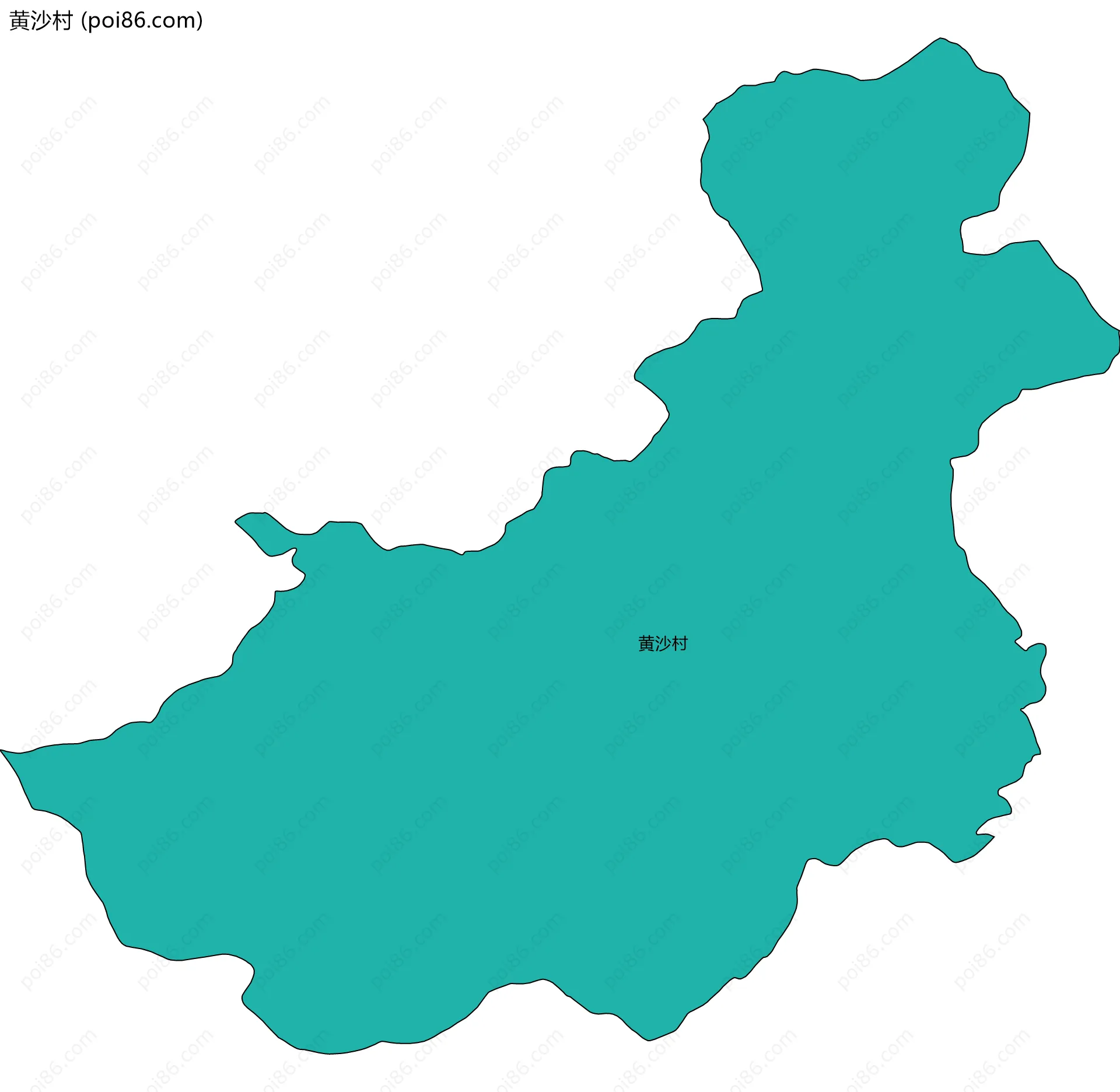 黄沙村边界地图