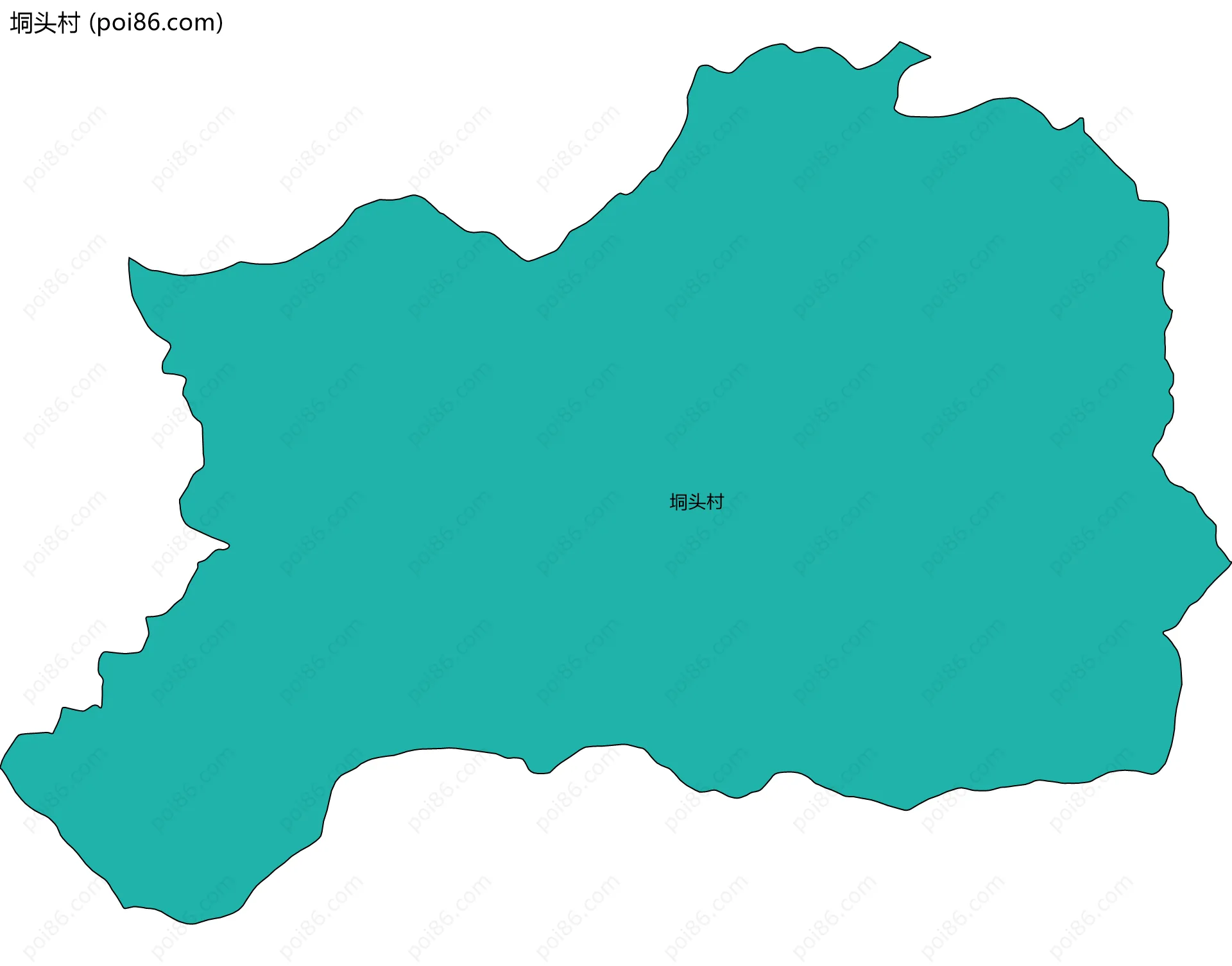 垌头村边界地图
