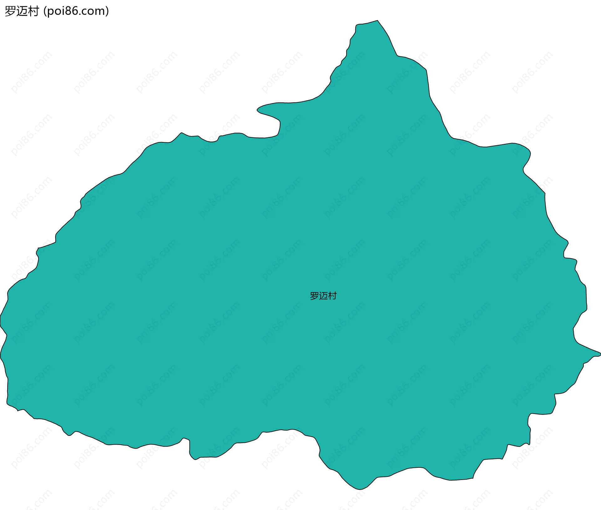 罗迈村边界地图