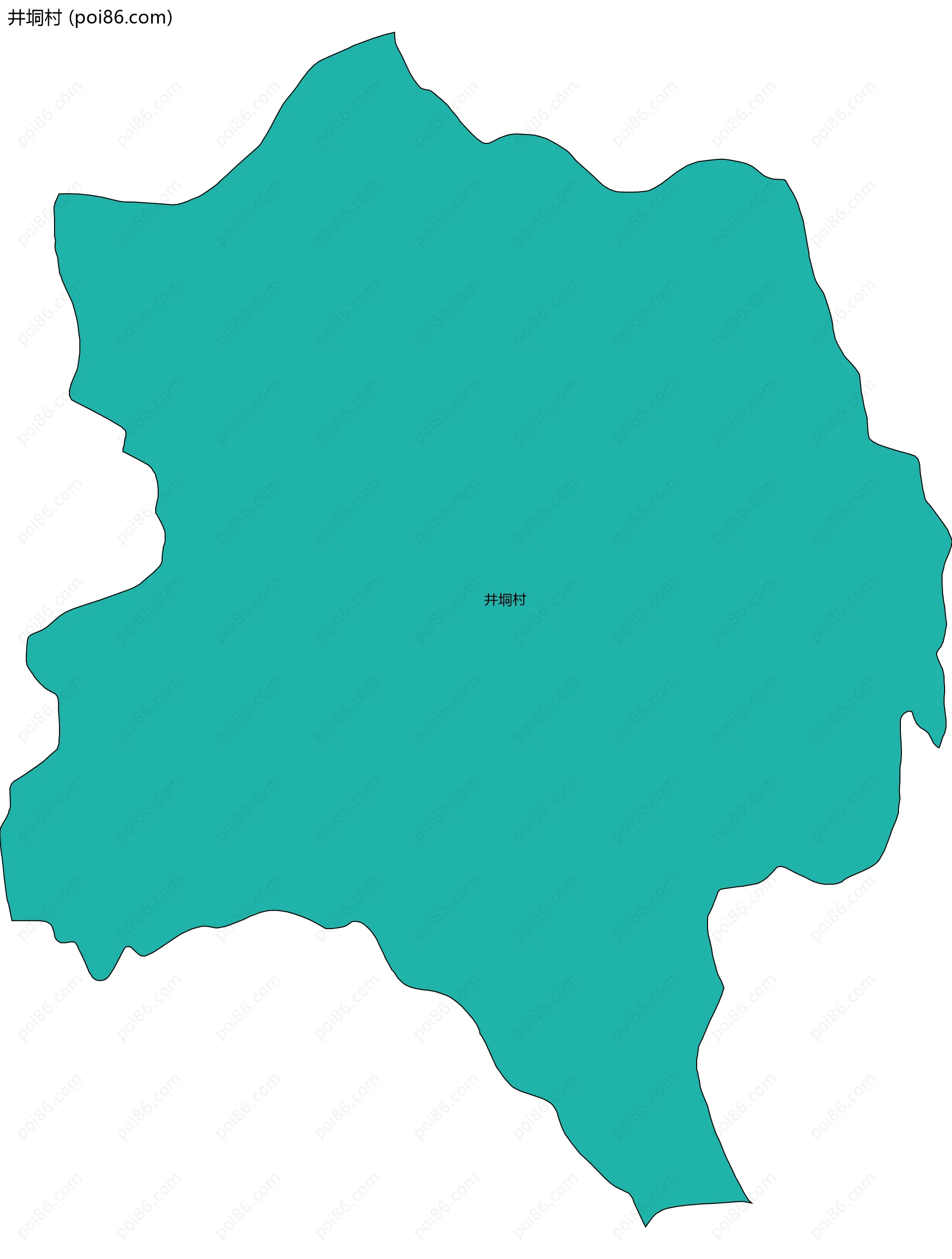 井垌村边界地图