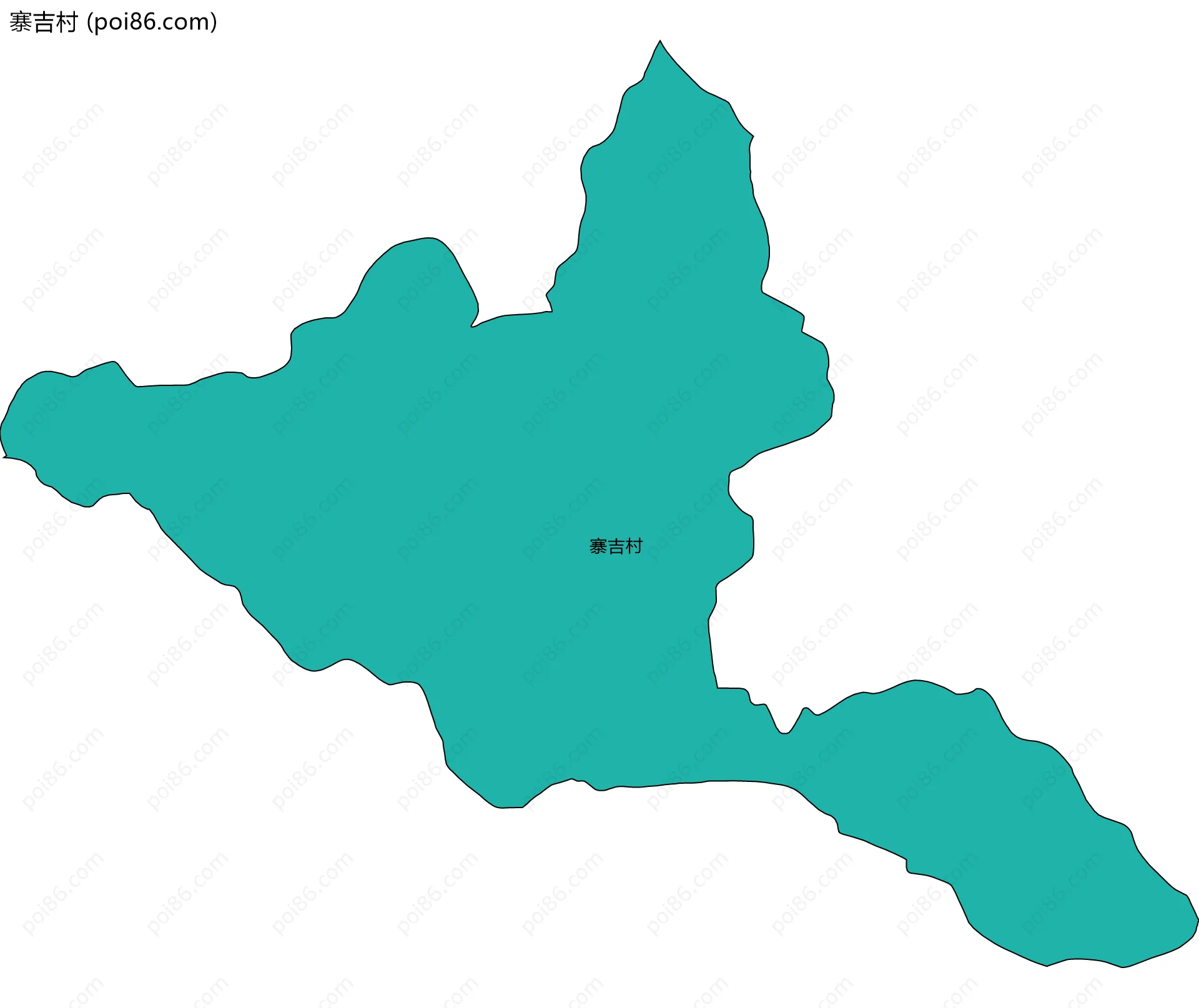 寨吉村边界地图