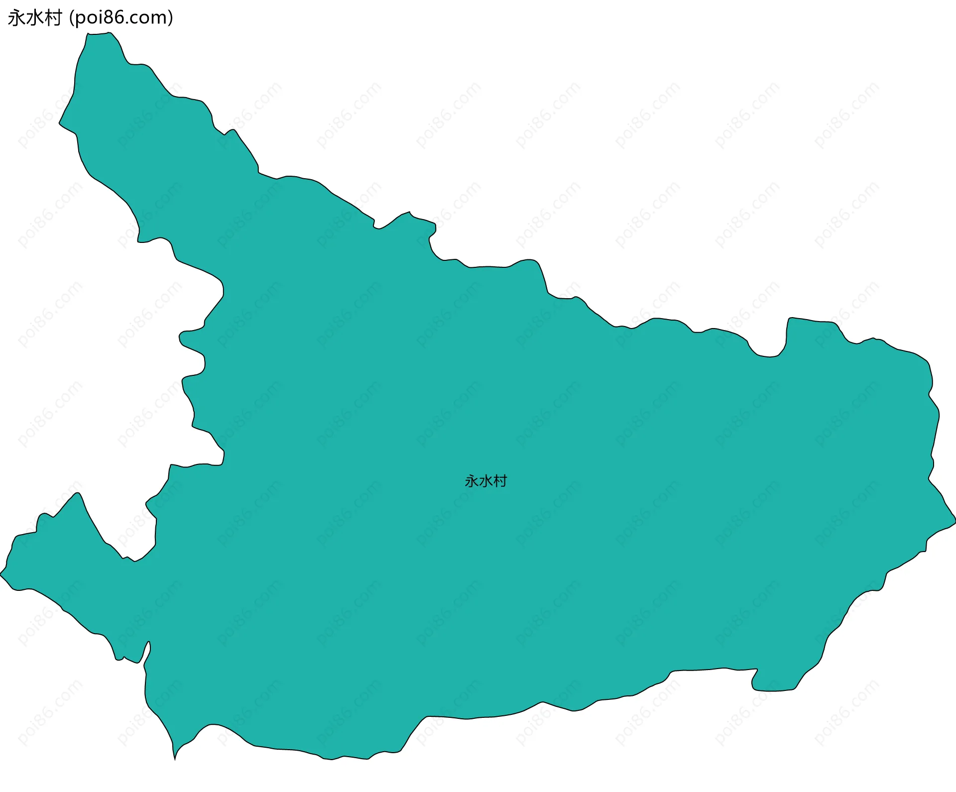 永水村边界地图
