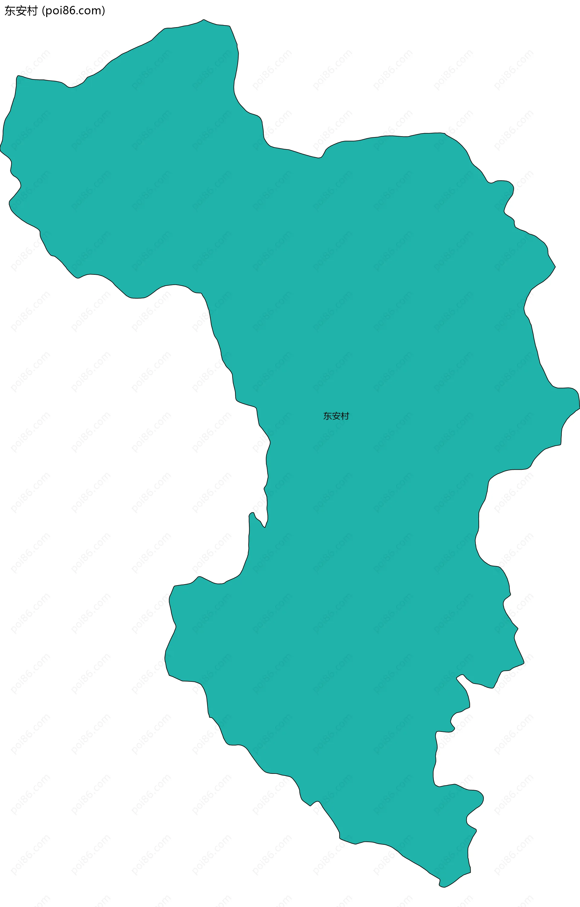 东安村边界地图