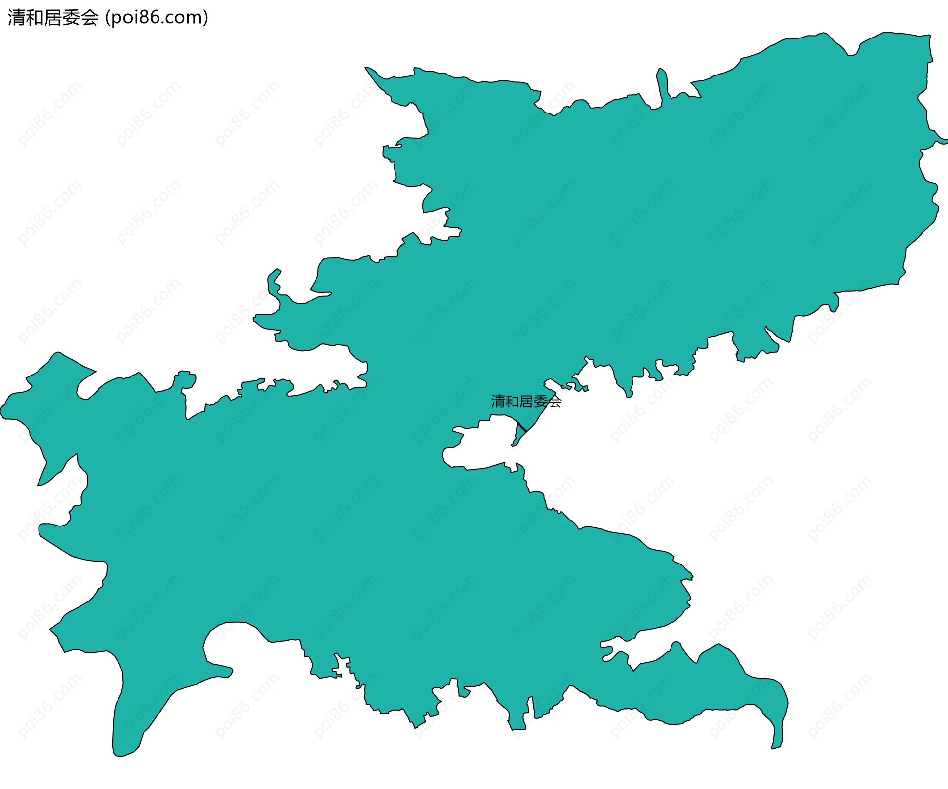 清和居委会边界地图