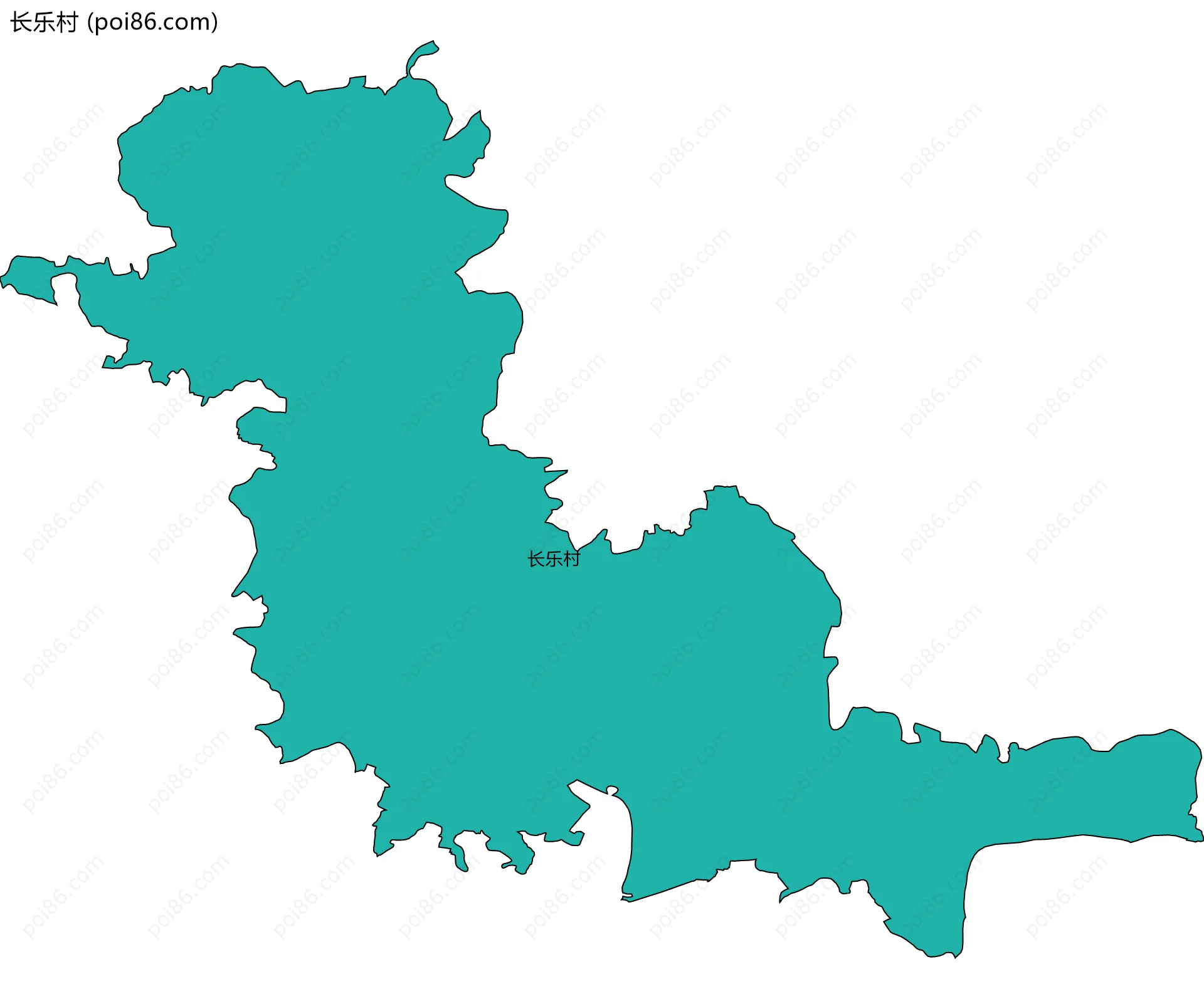 长乐村边界地图