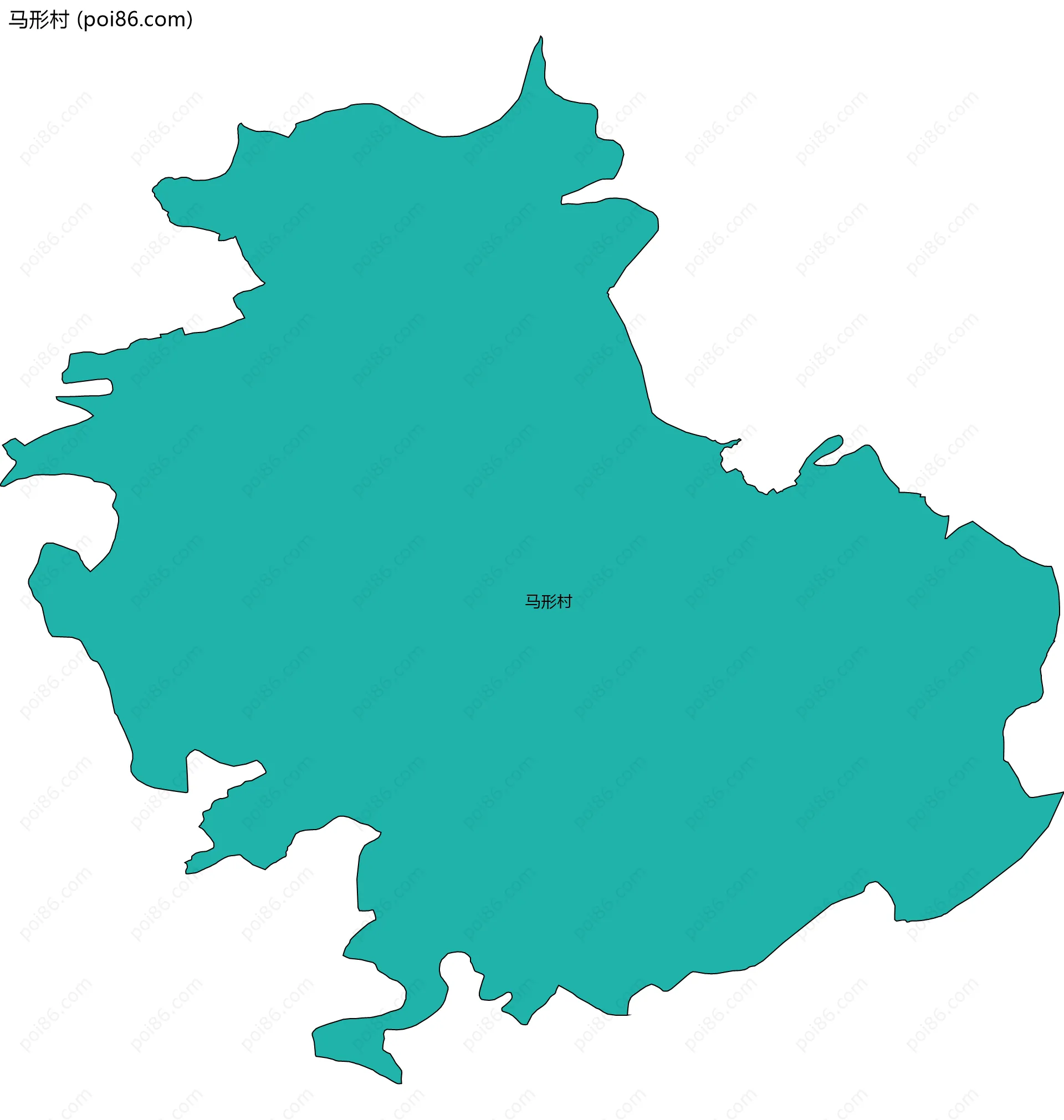 马形村边界地图