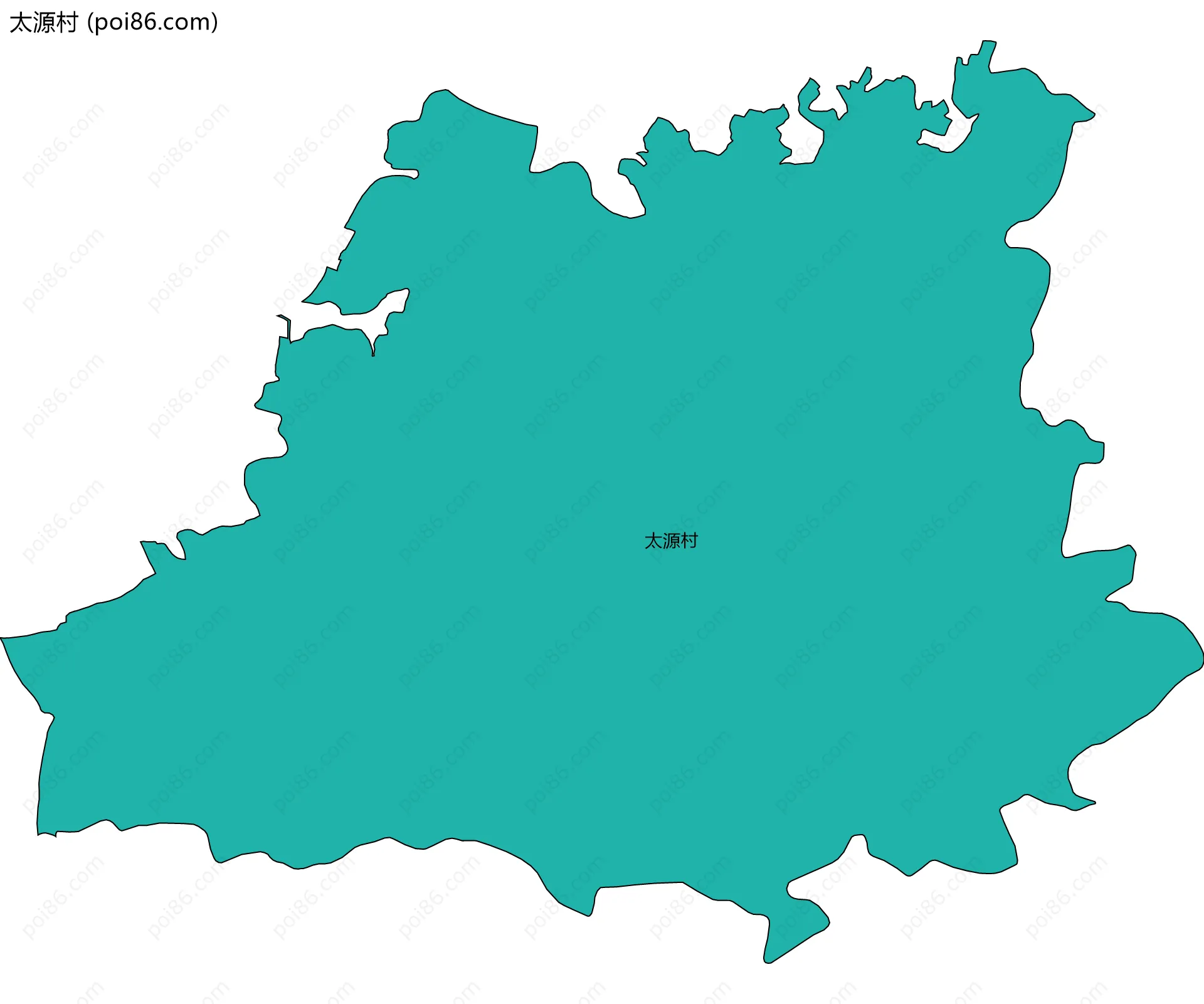 太源村边界地图