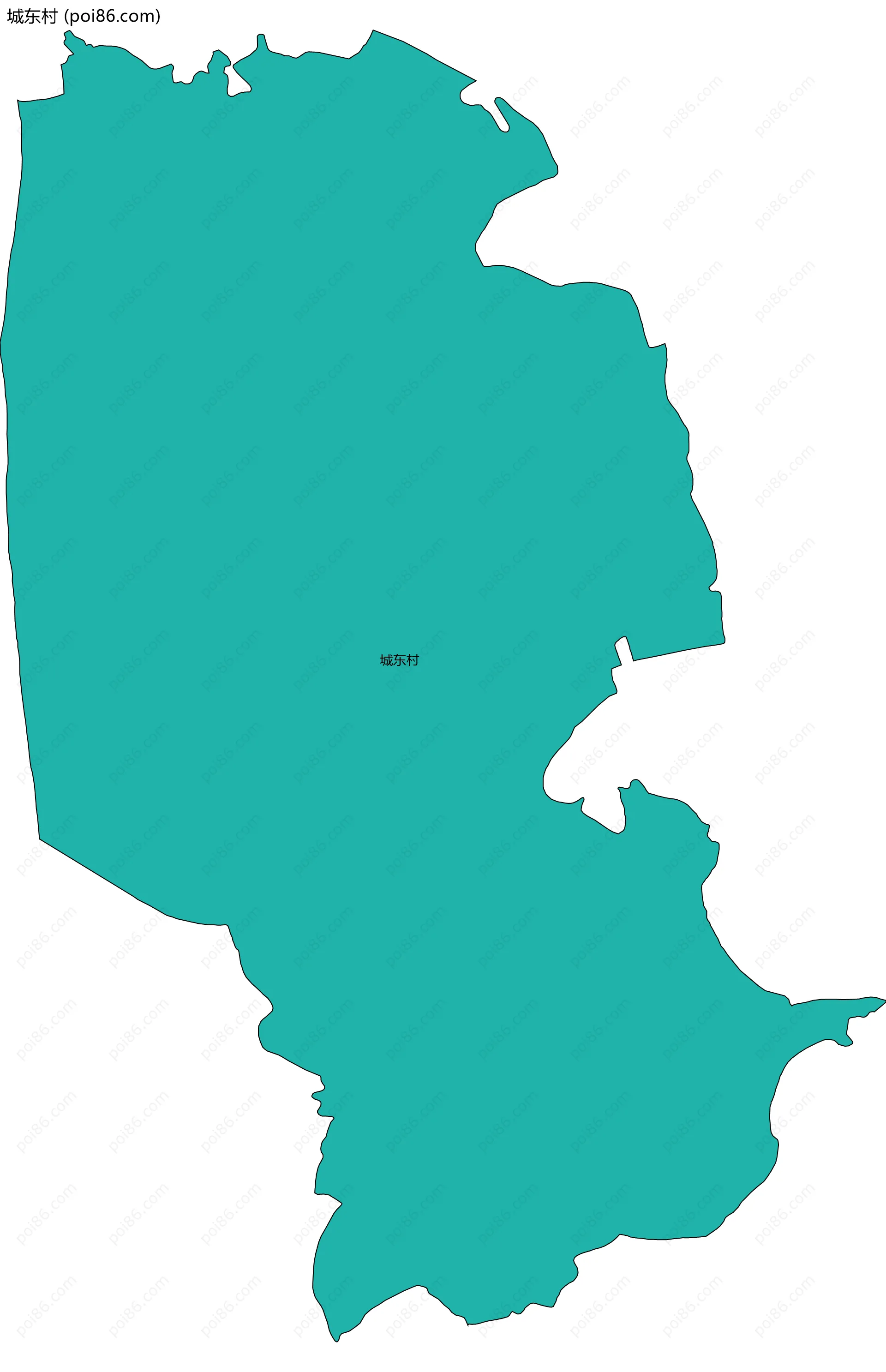 城东村边界地图