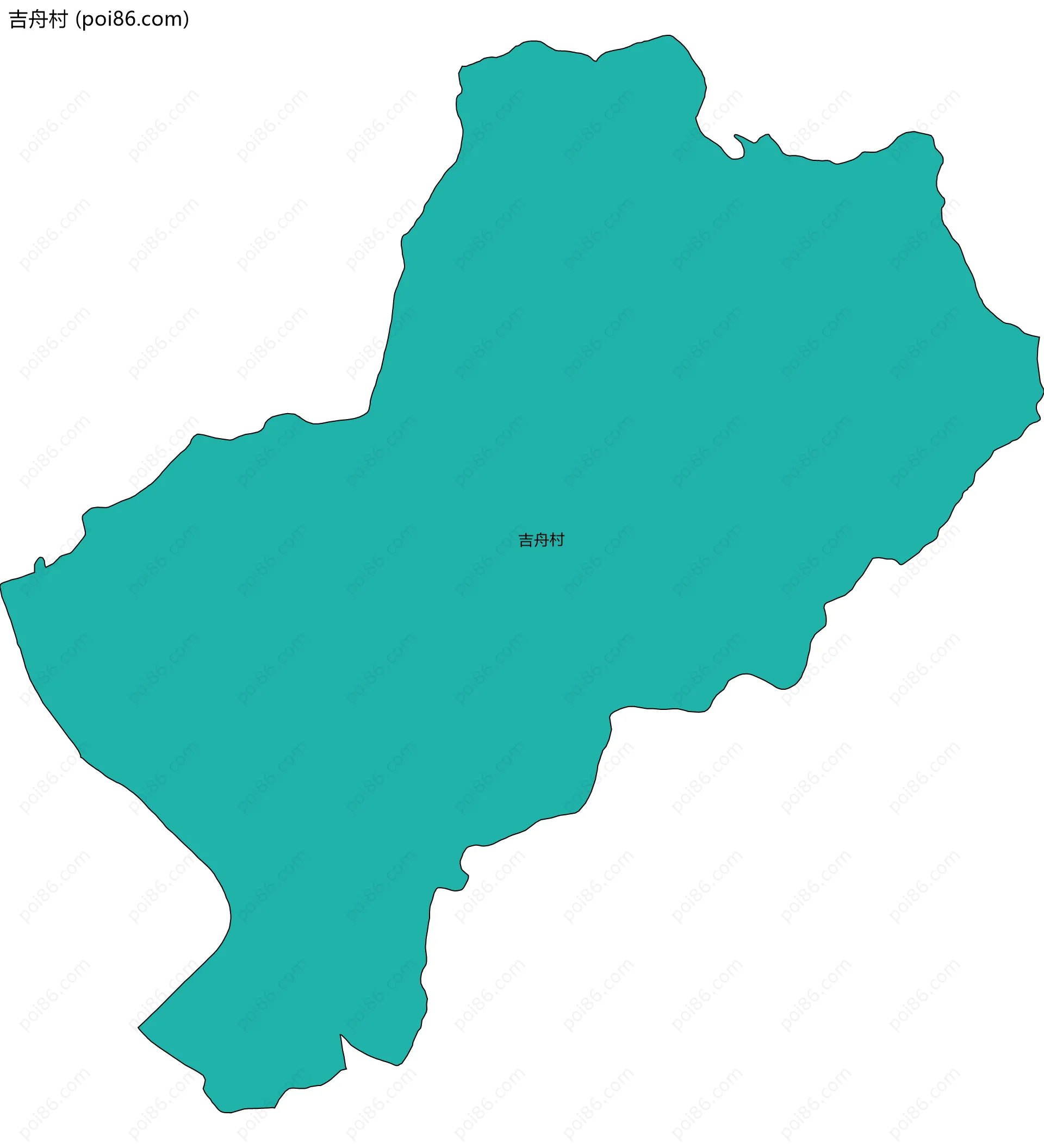 吉舟村边界地图