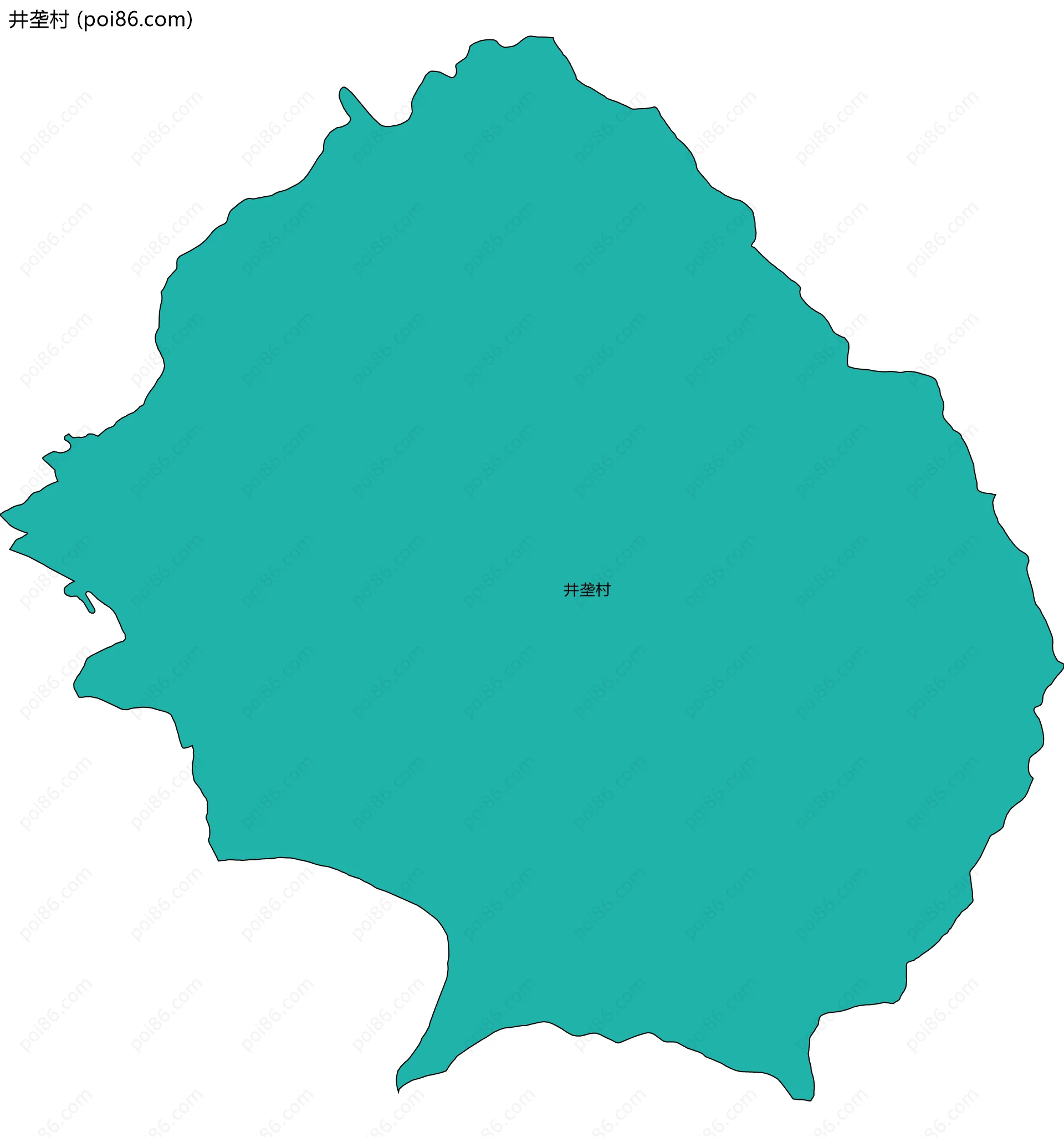 井垄村边界地图