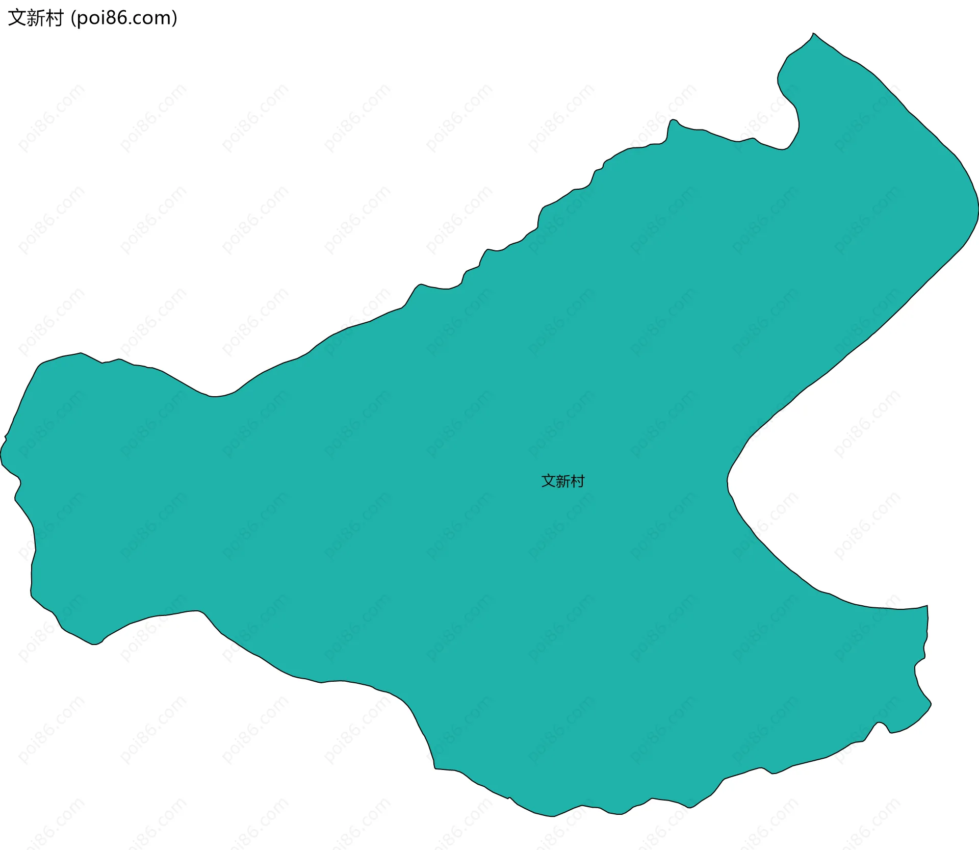 文新村边界地图