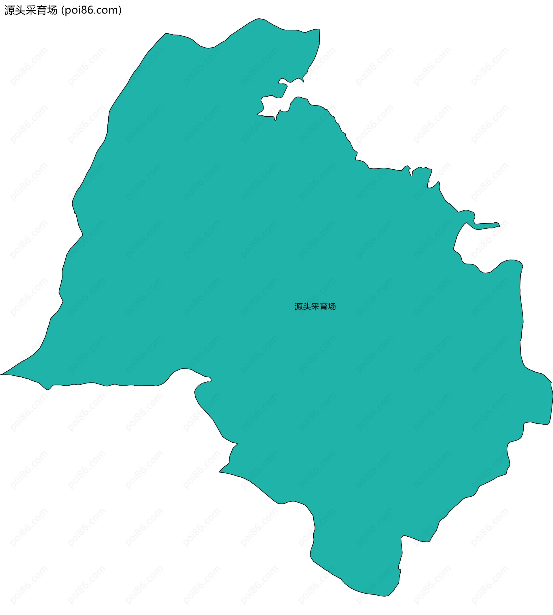 源头采育场边界地图